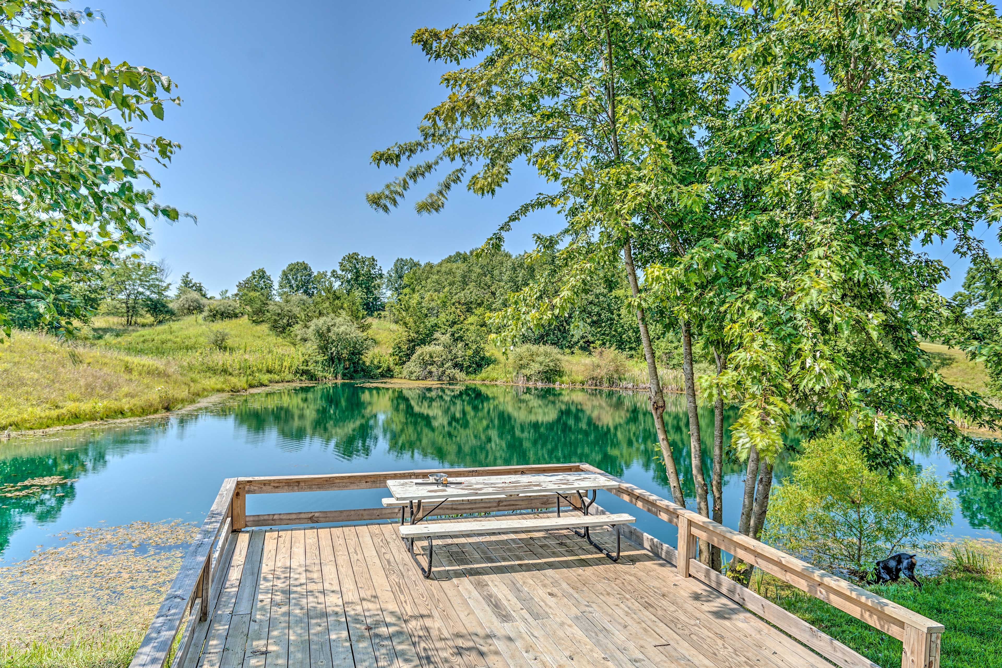 Clark Vacation Rental | 2BR | 1BA | 1,200 Sq Ft | Half-Step to Access