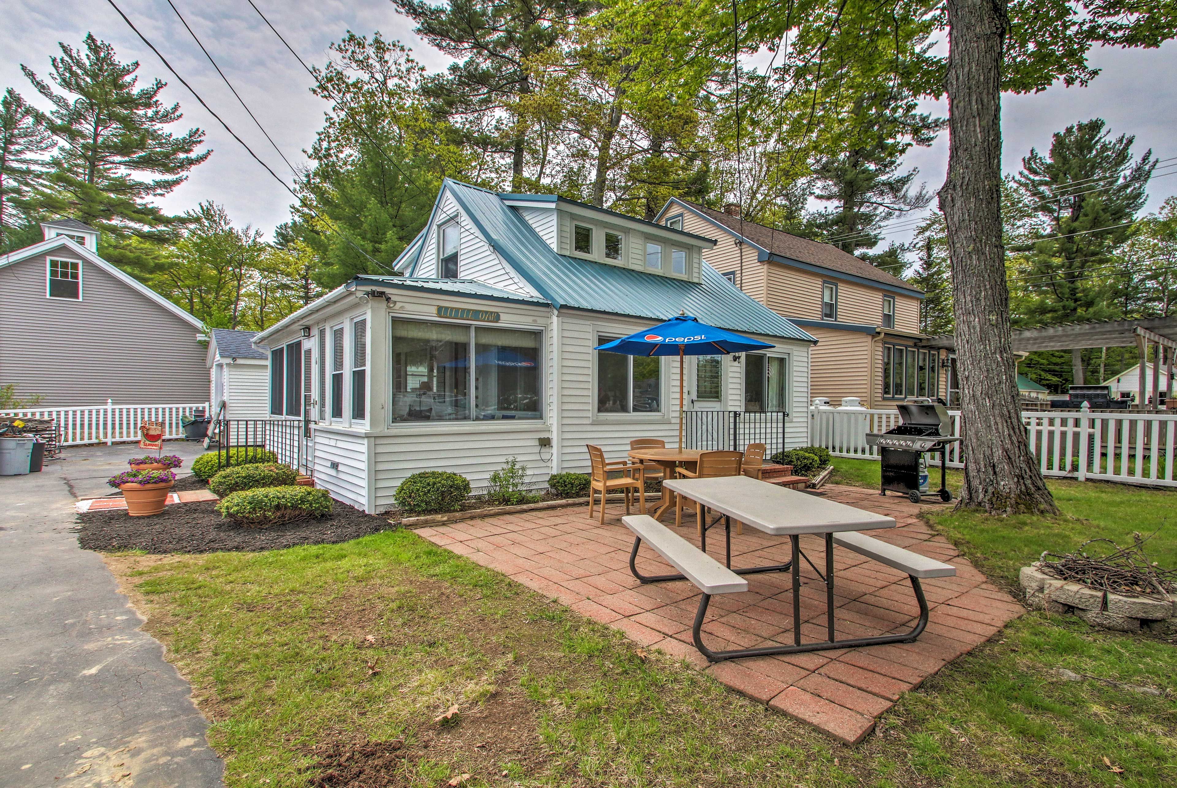 Sebago Vacation Rental | 2BR | 1BA | 1,122 Sq Ft | 2 Steps for Access