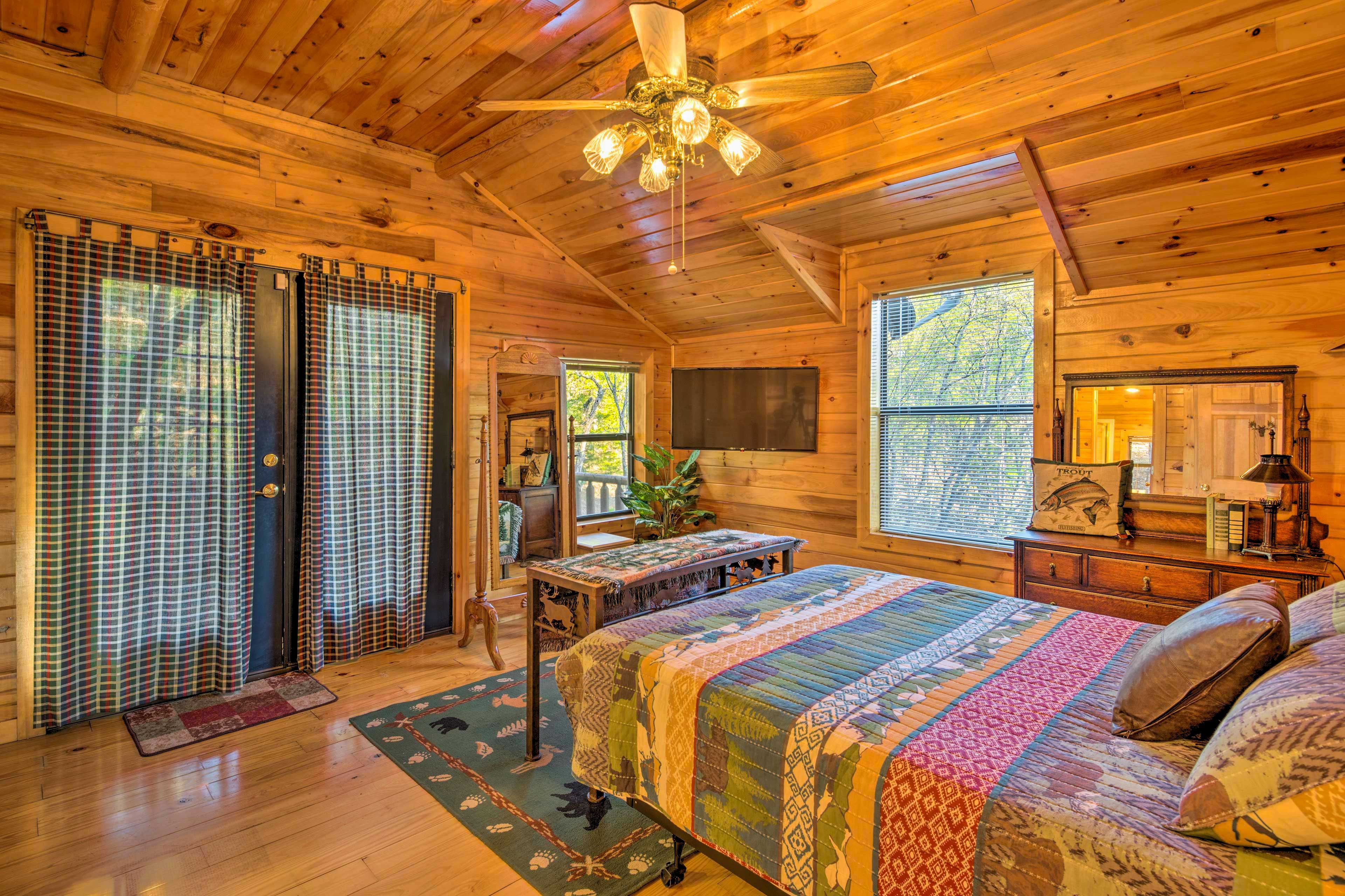 Turn on the fan and enjoy a cool breeze.