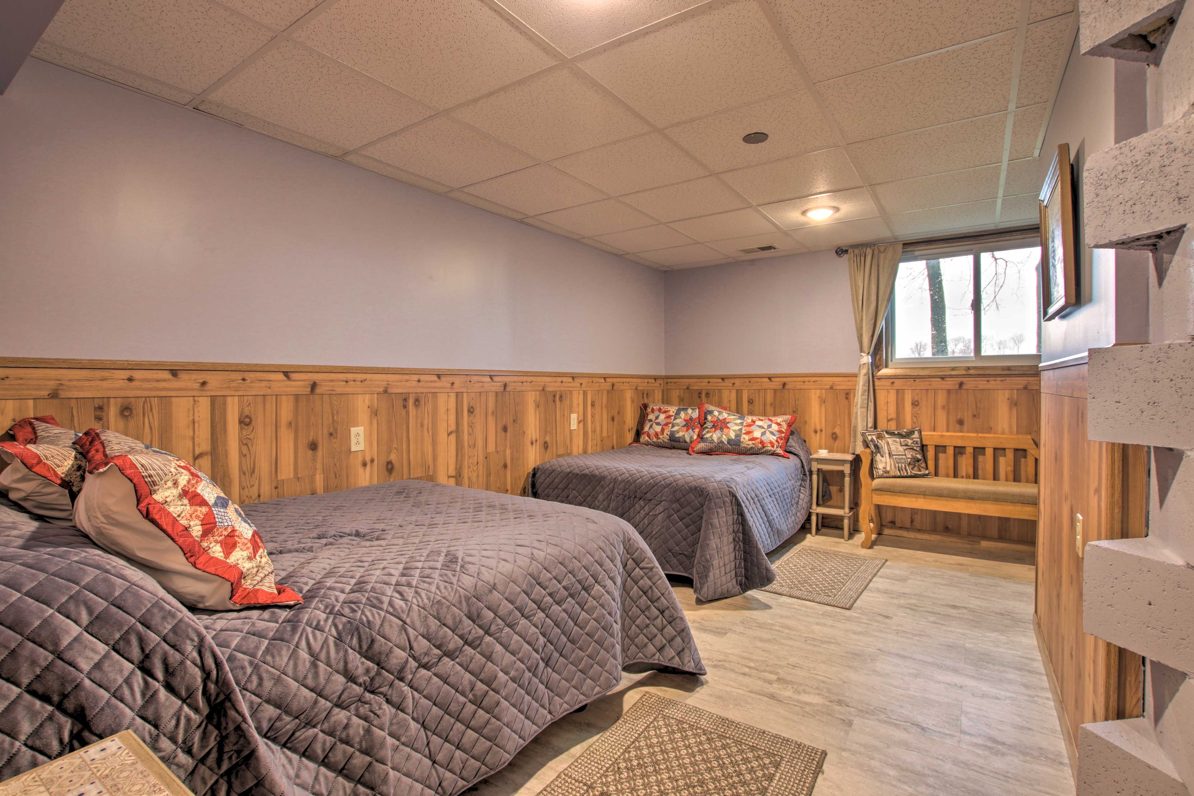 Cuddle up in the queen or full bed in the third bedroom.