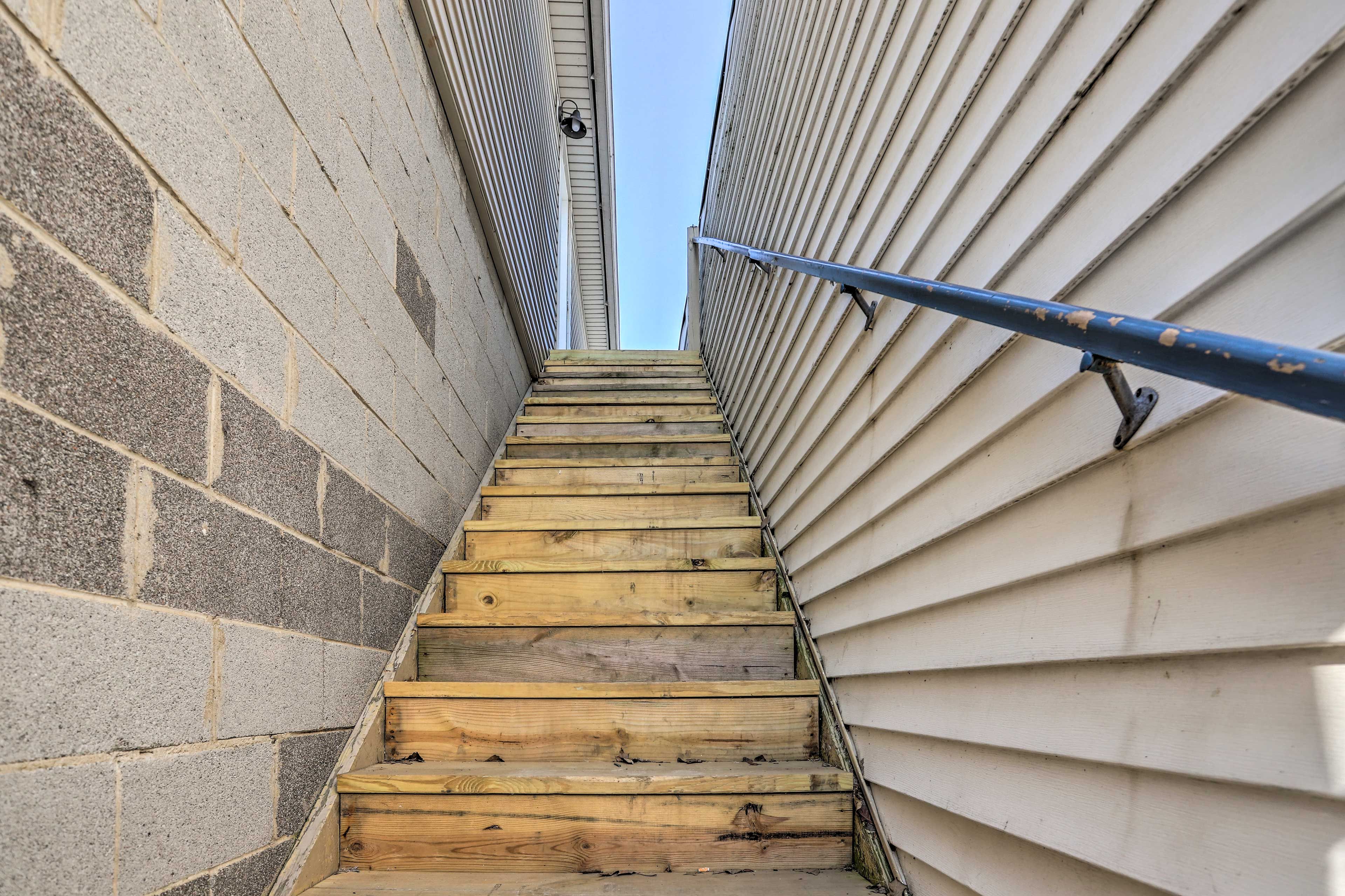 Stairs to Apartment Entrance