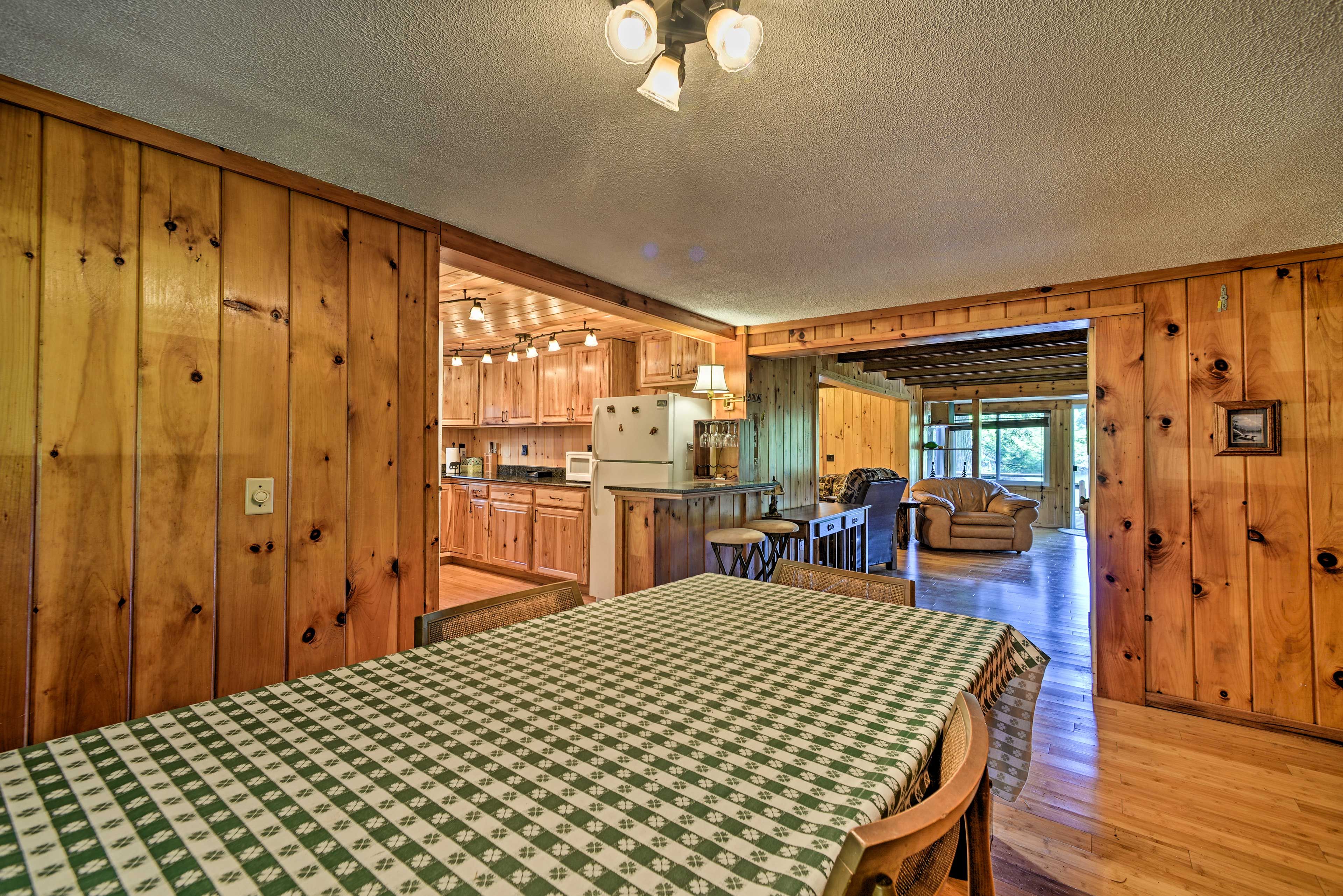 Hardwood floors continue throughout the home.