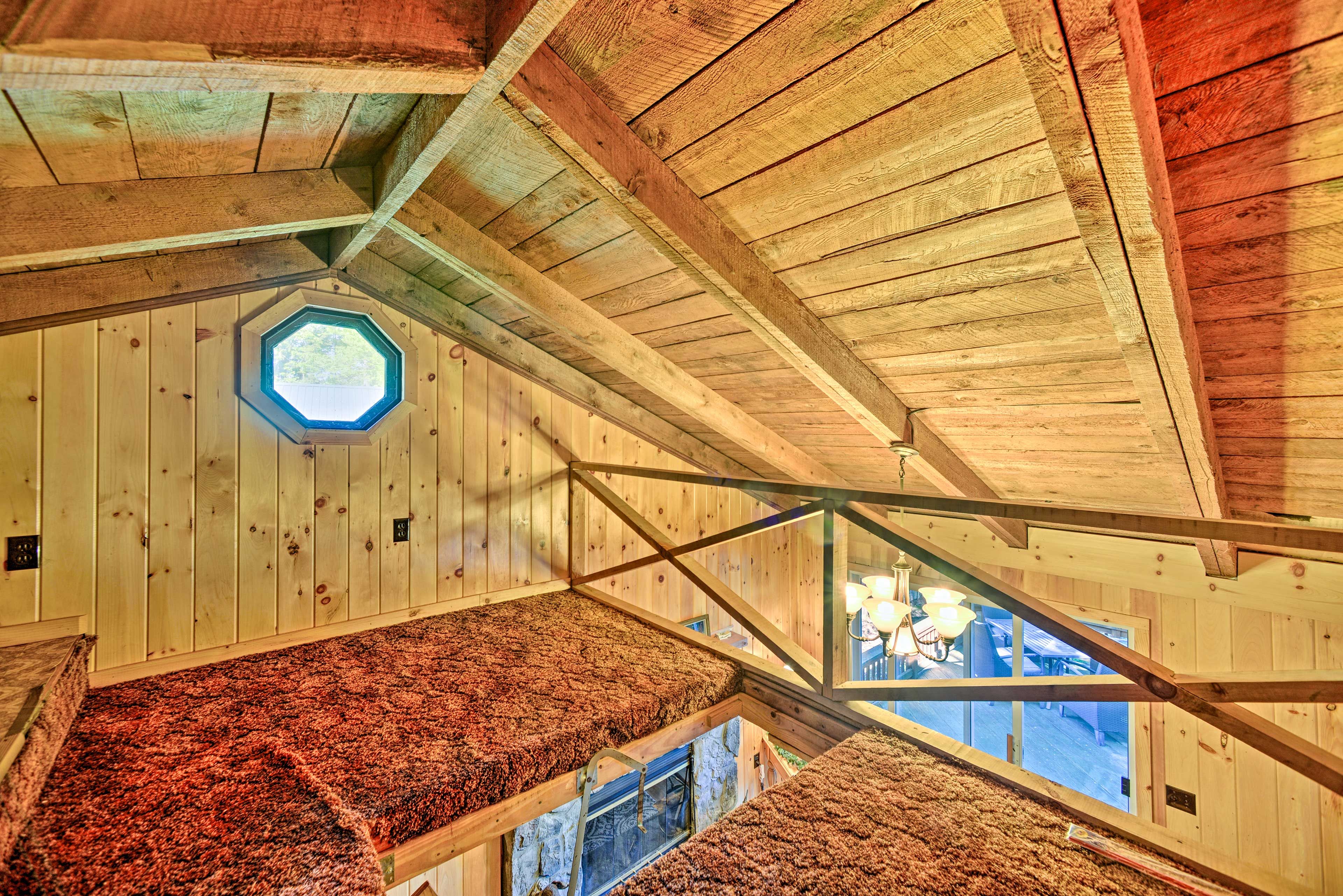 This cozy loft sleeps 2 guest on air mattresses!