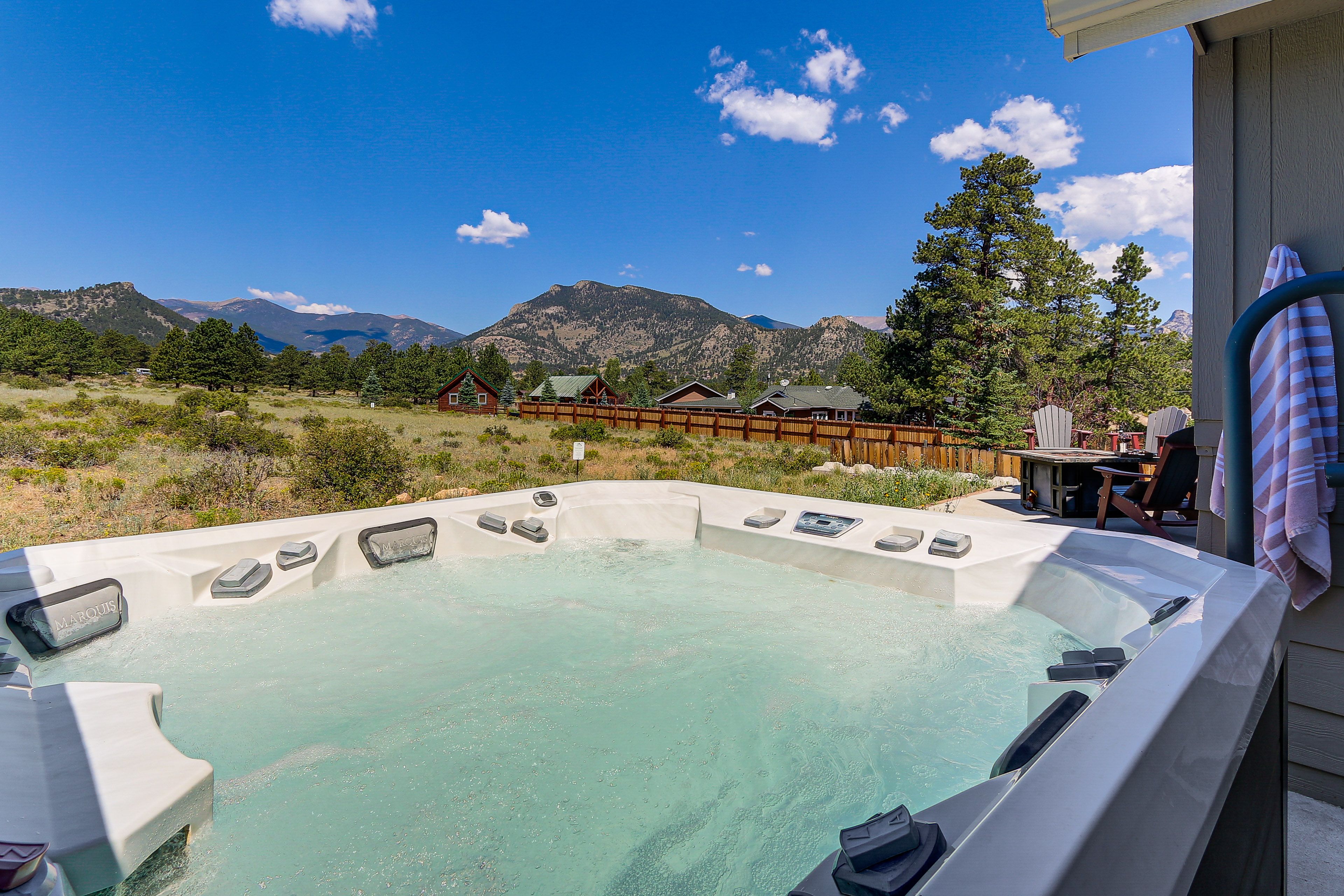 Patio | Private Hot Tub