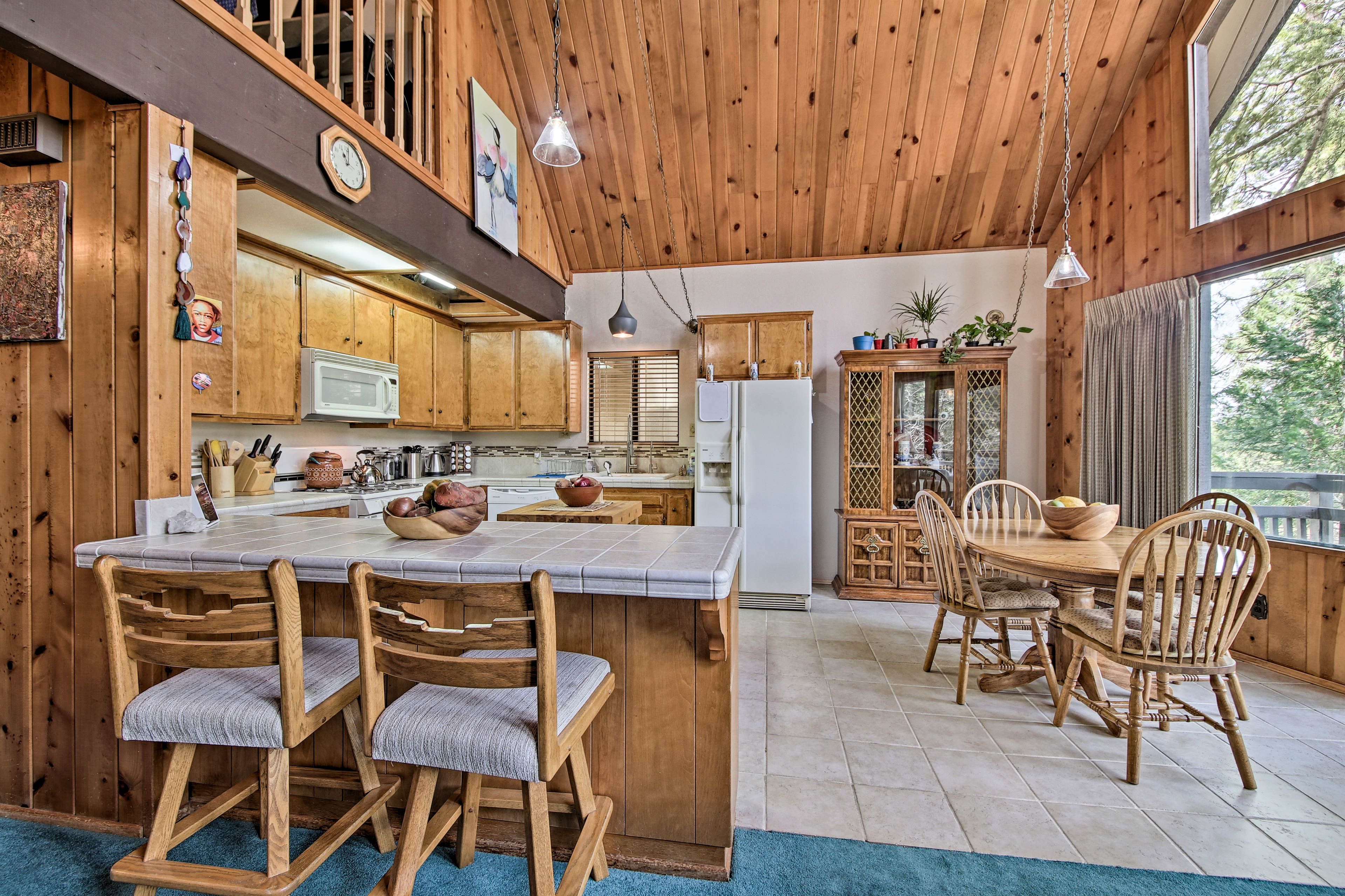 Pour some coffee and pull up to the breakfast bar.