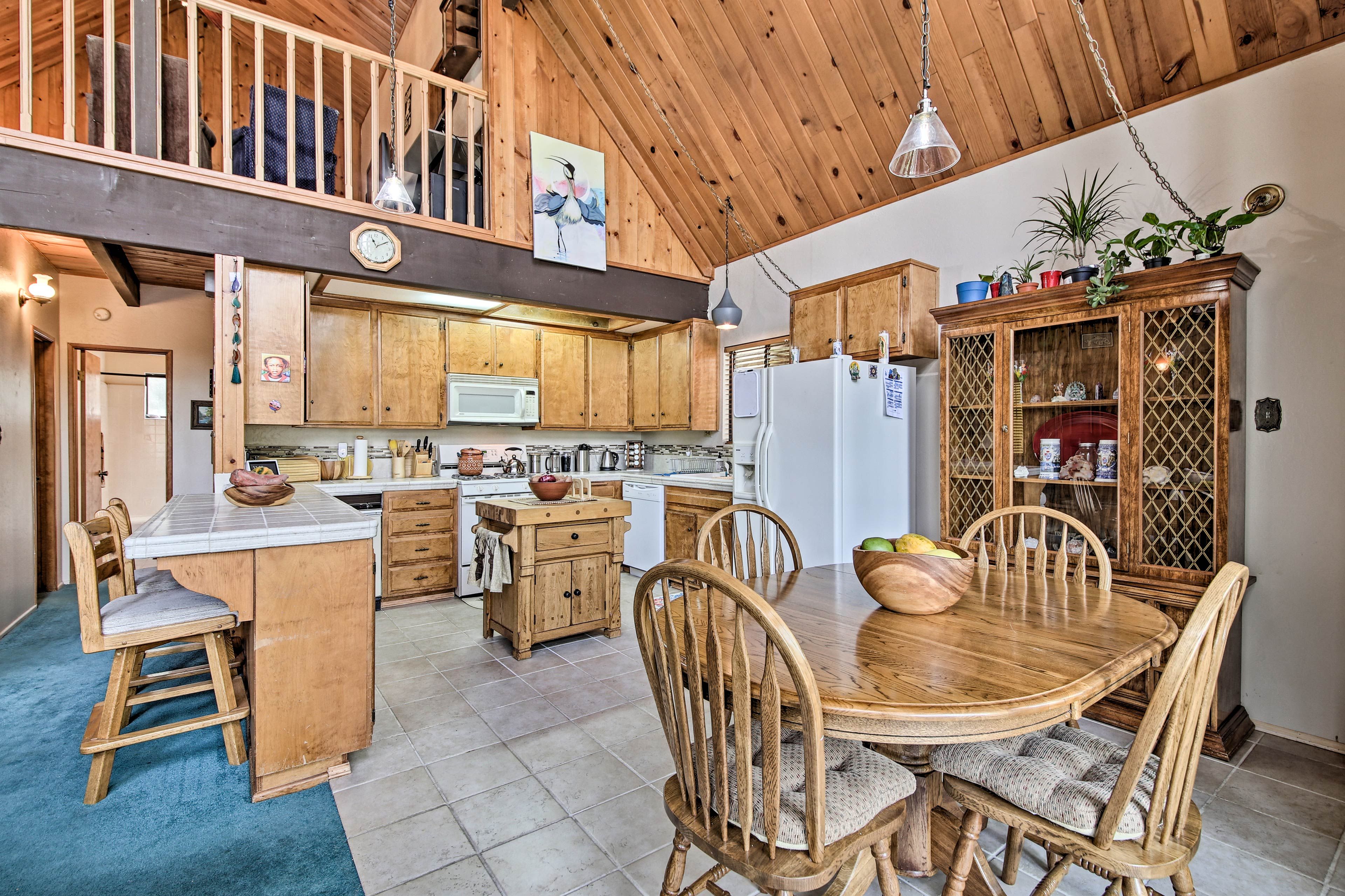There's plenty of space in the kitchen to move around freely.
