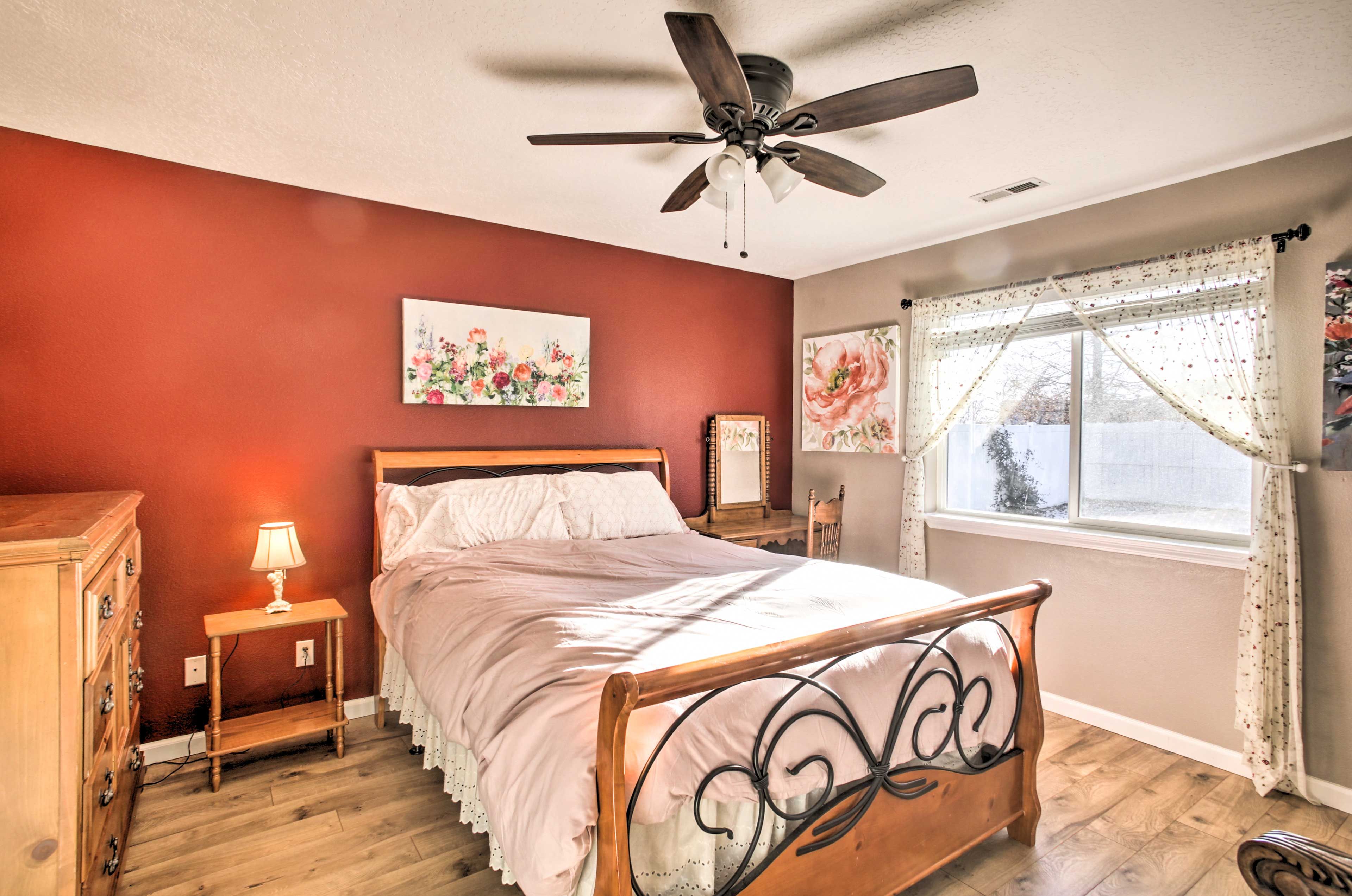 Discover a king bed in the bedroom suite.
