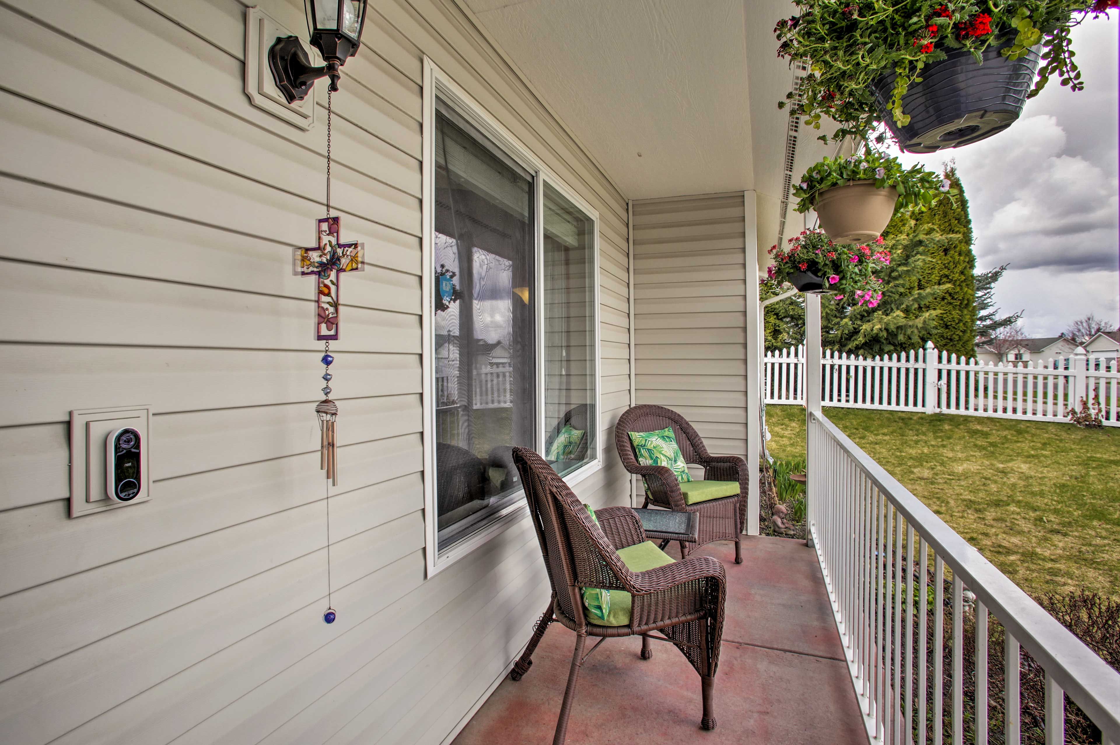 This home lies about 7 miles from downtown Coeur d'Alene.