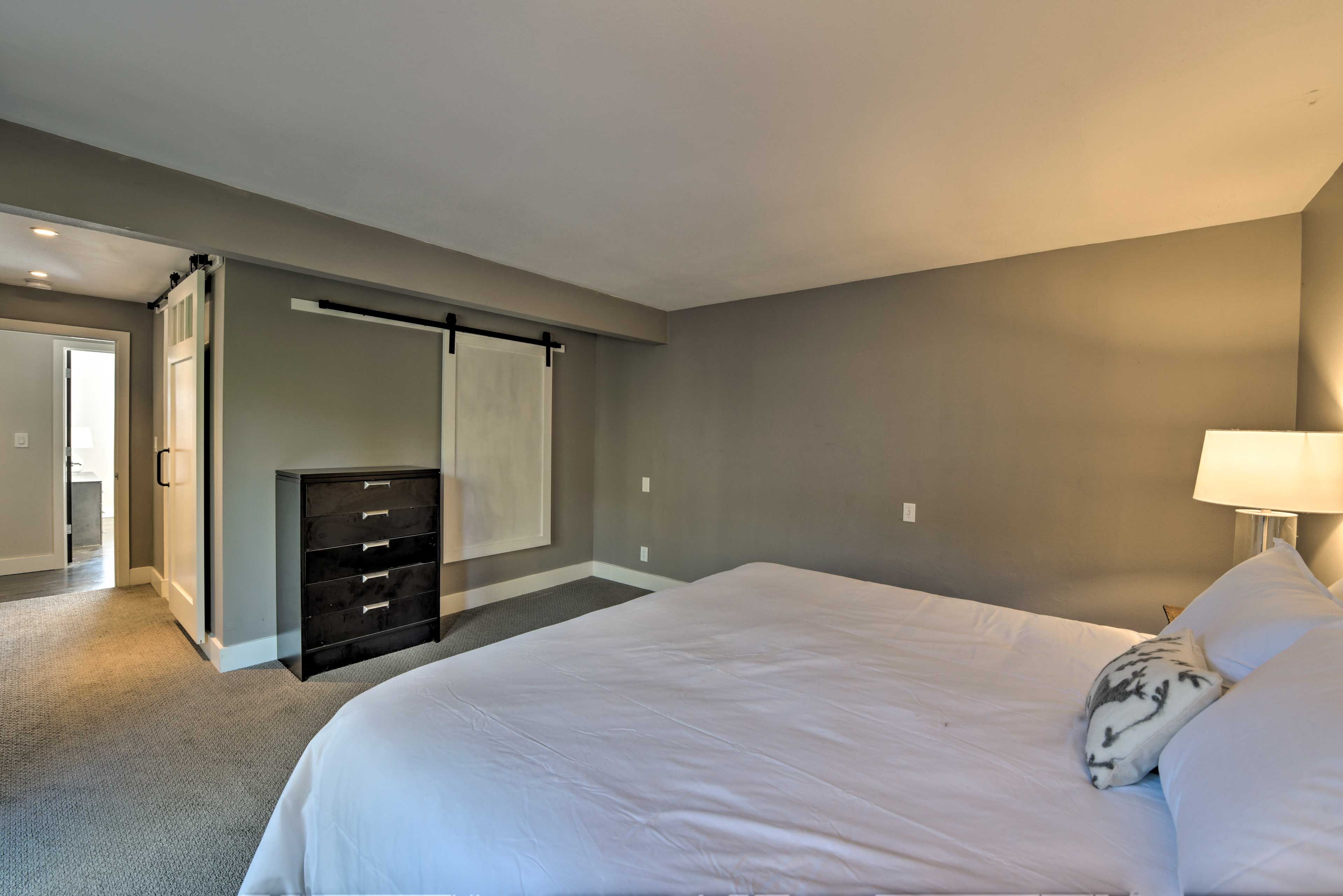 The first bedroom features an en-suite bathroom.