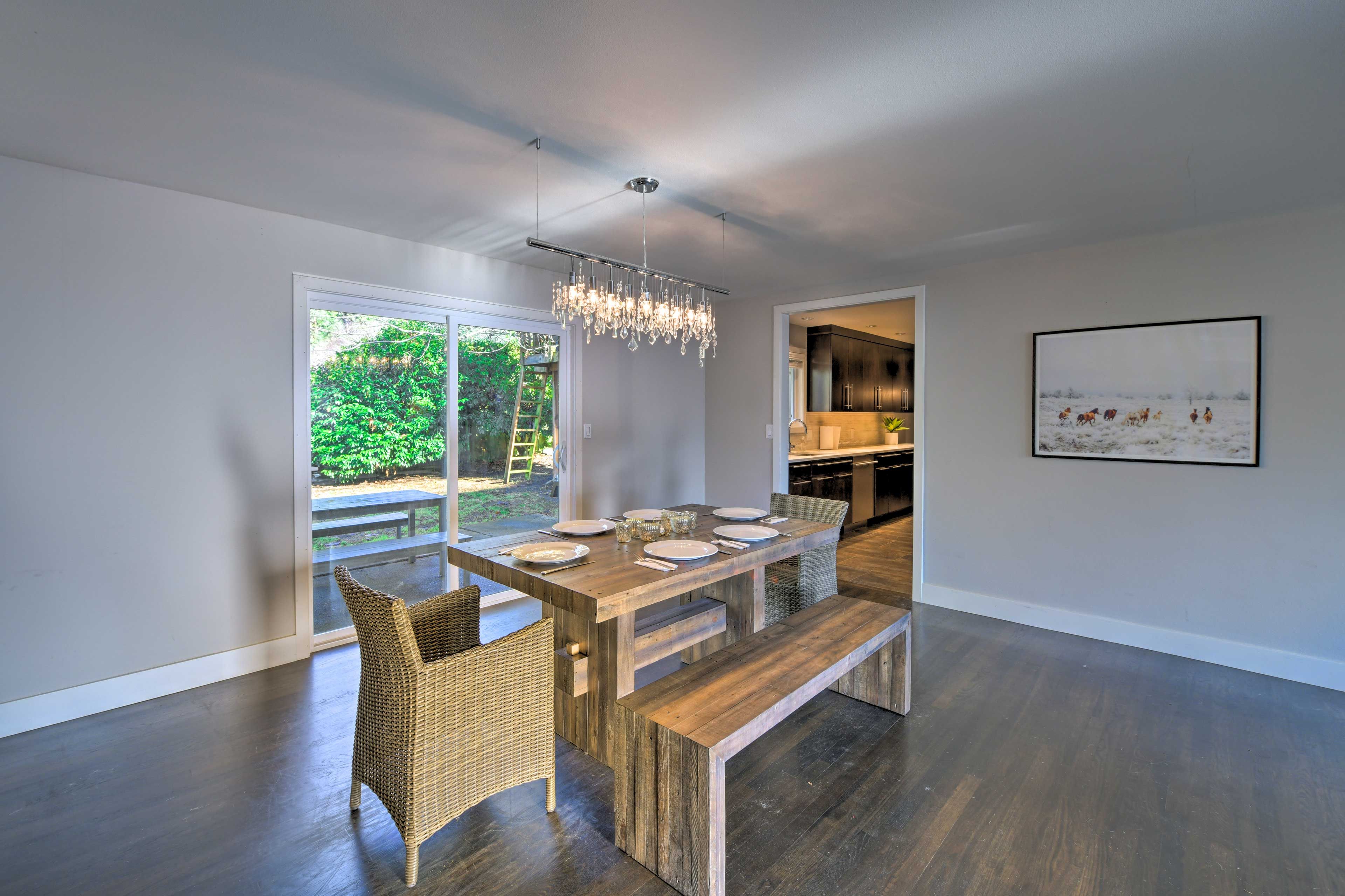 Sleeping 6, this home has plenty of room to relax and decompress.