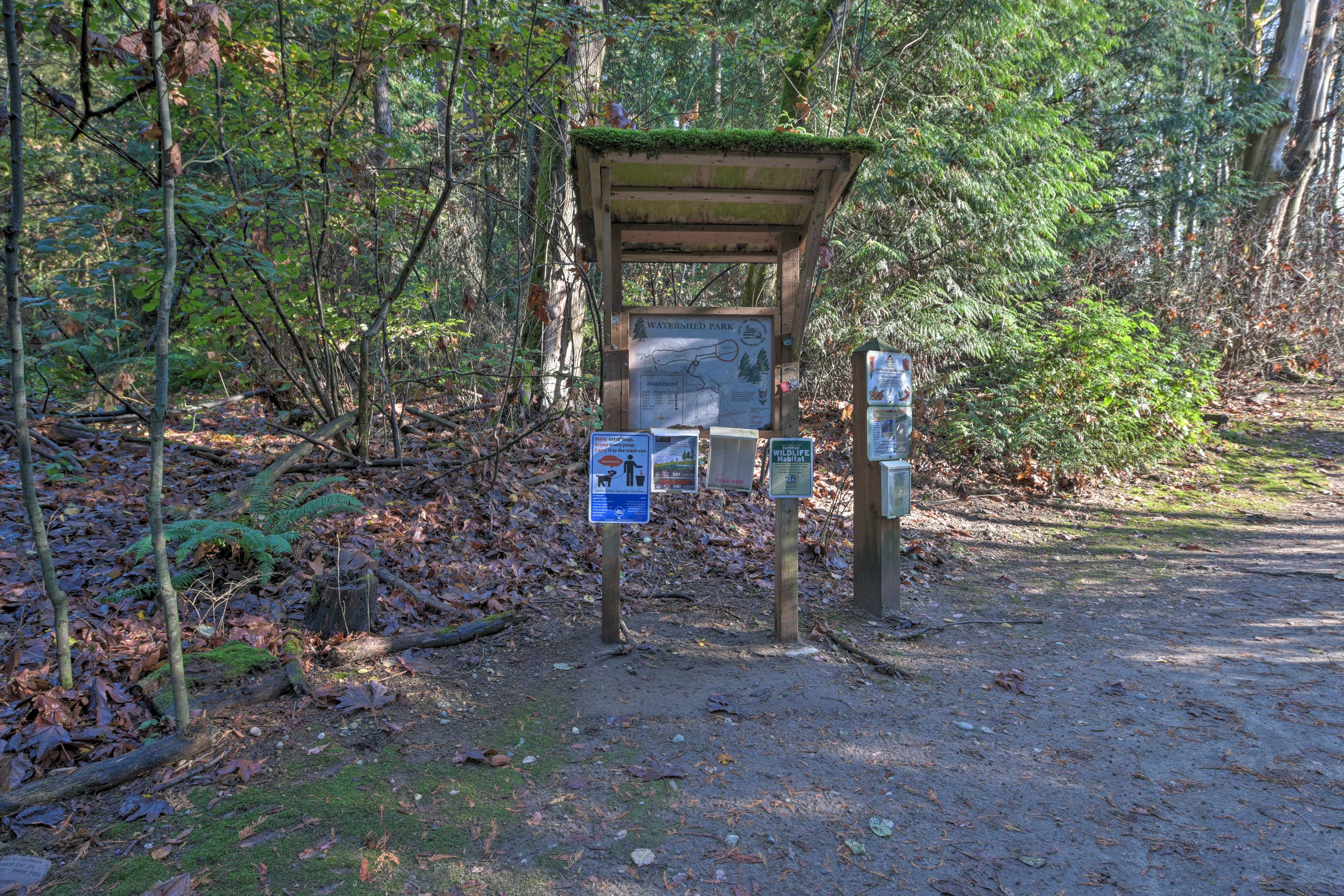 Explore the nearby parks and hiking trails.