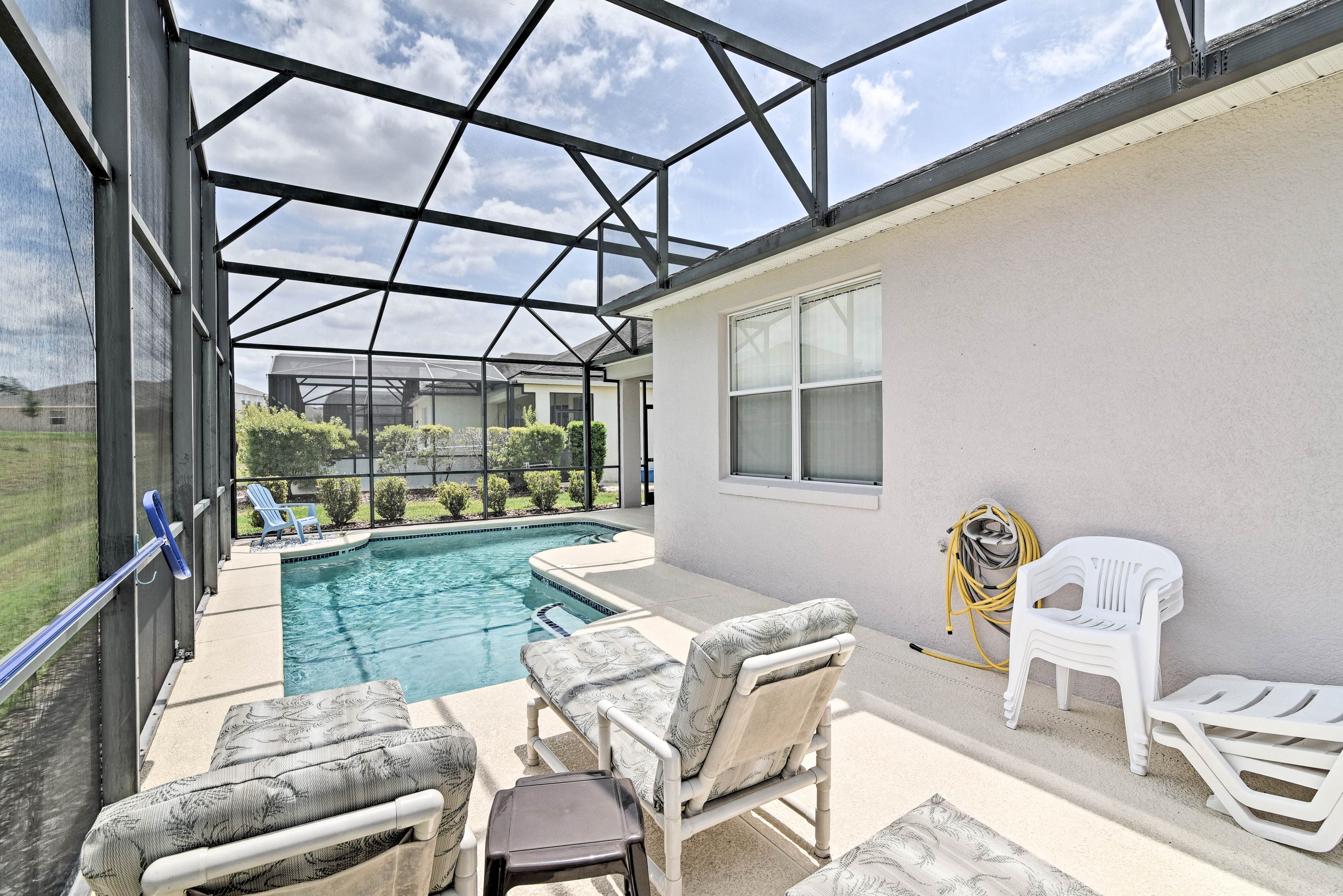 Make a splash in the private pool!