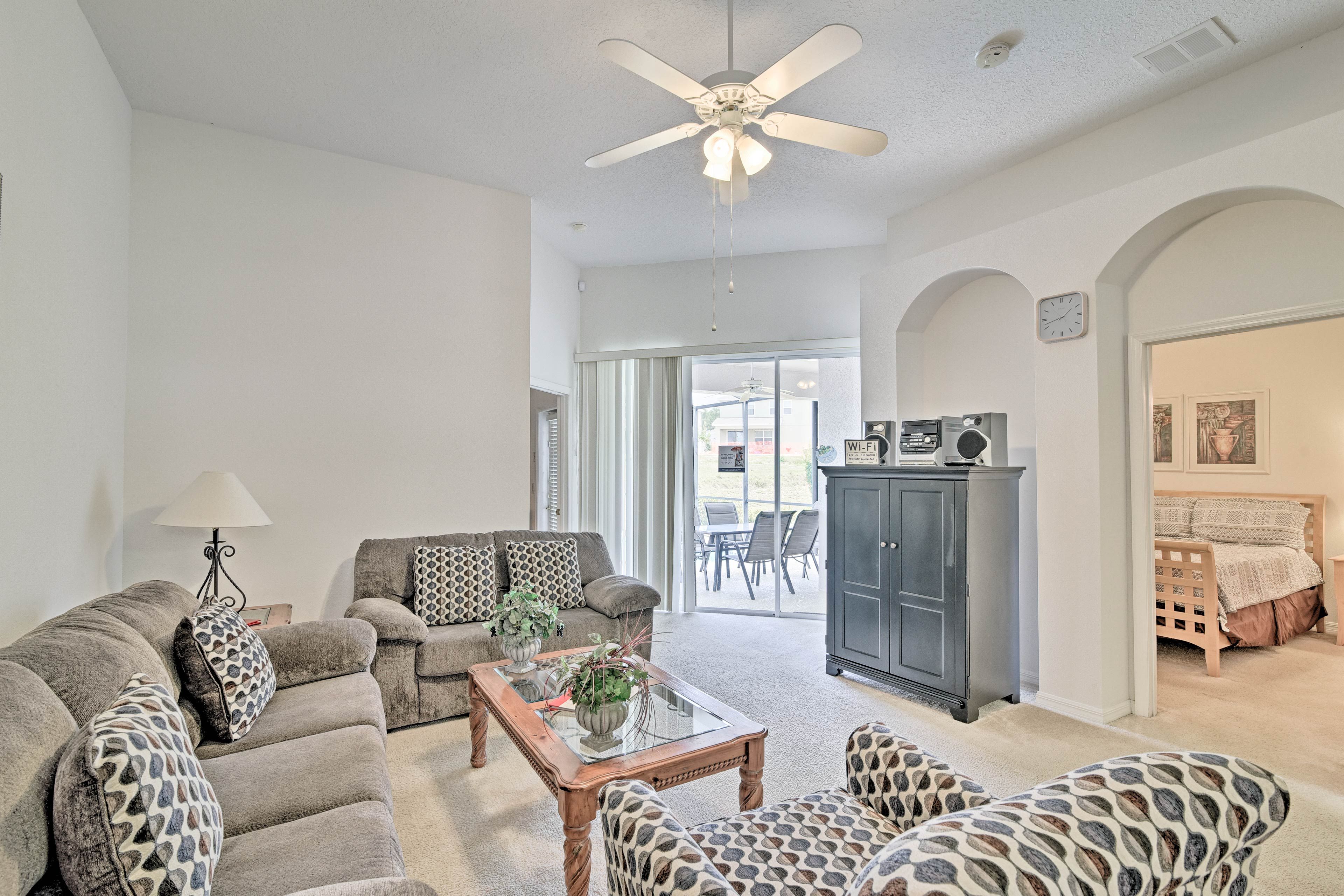 This Davenport home offers beds for 8 and a slew of high-end amenities.