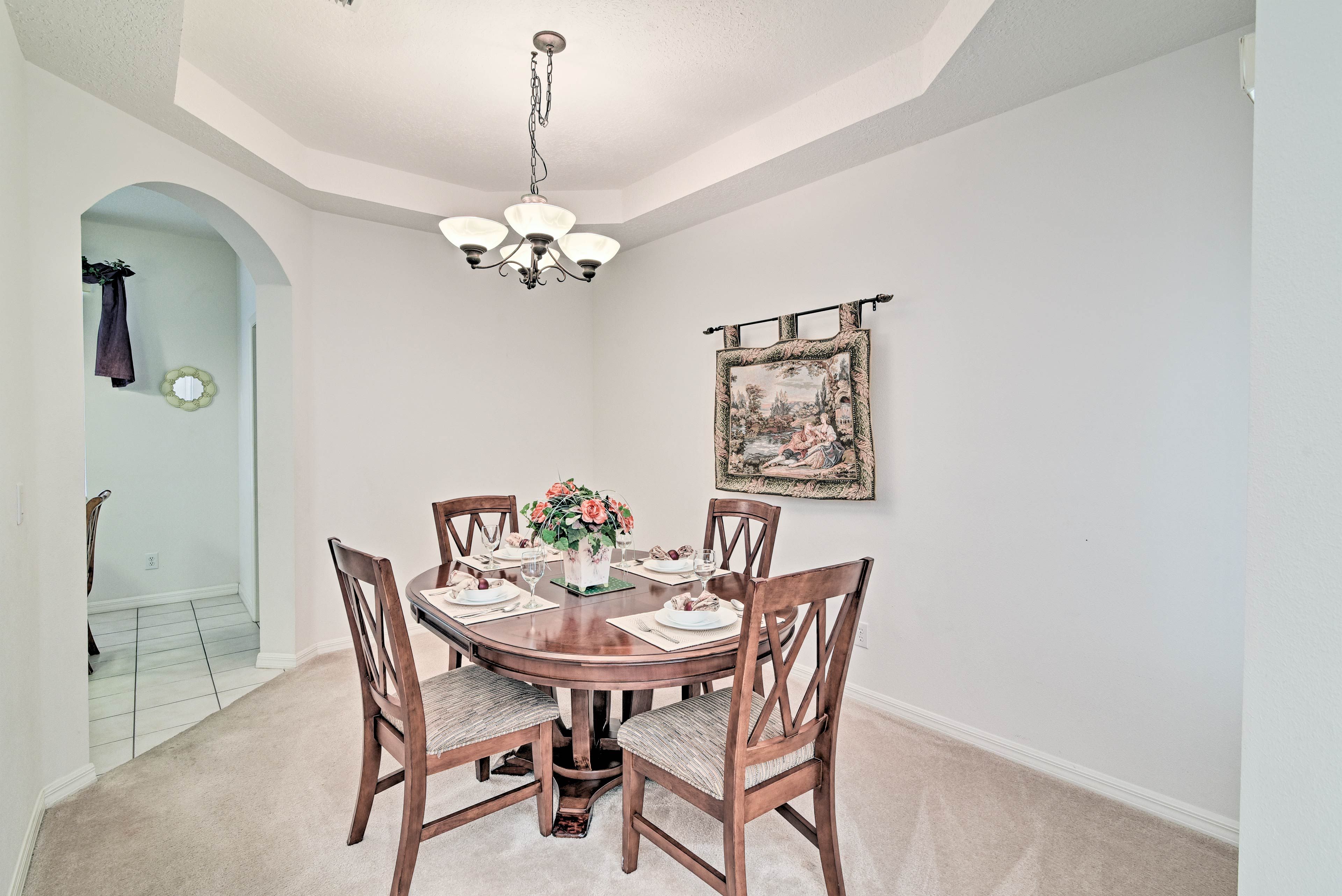 This is the ideal place to enjoy a family dinner.