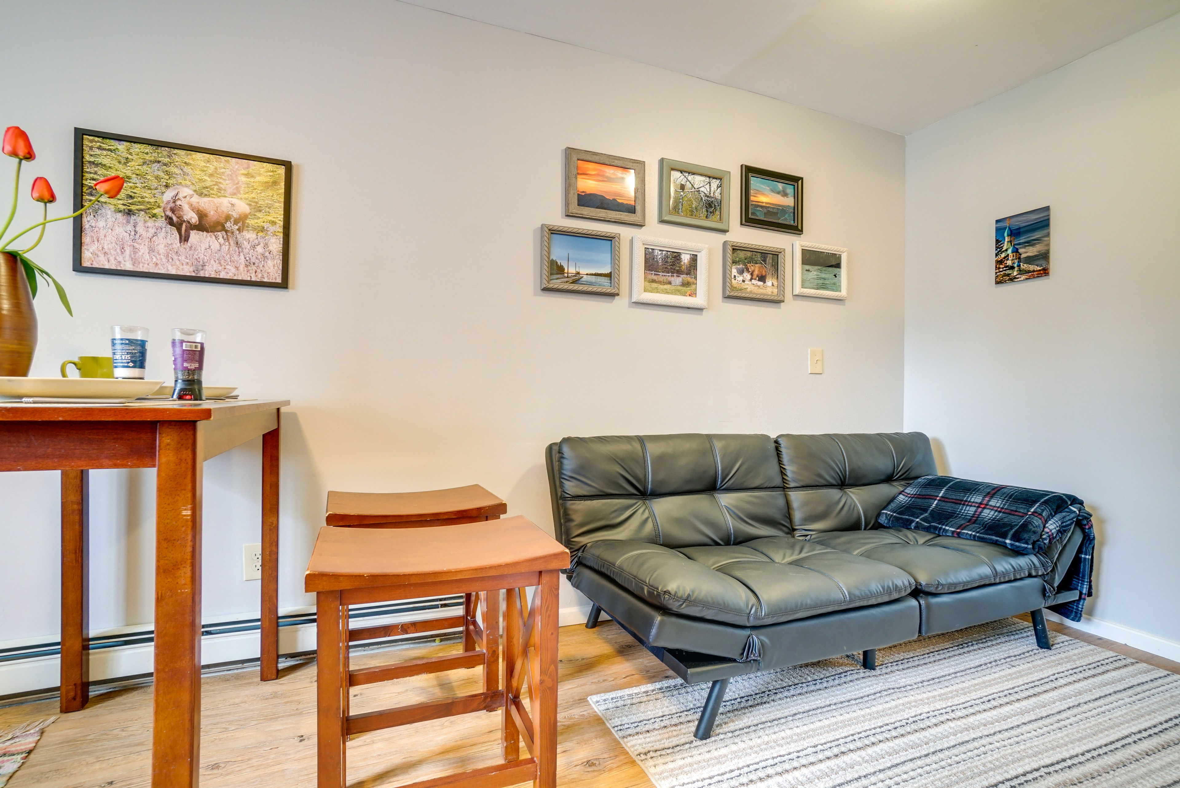 Kenai Vacation Rental | 1BR | 2BA | Stairs Required | 320 Sq Ft