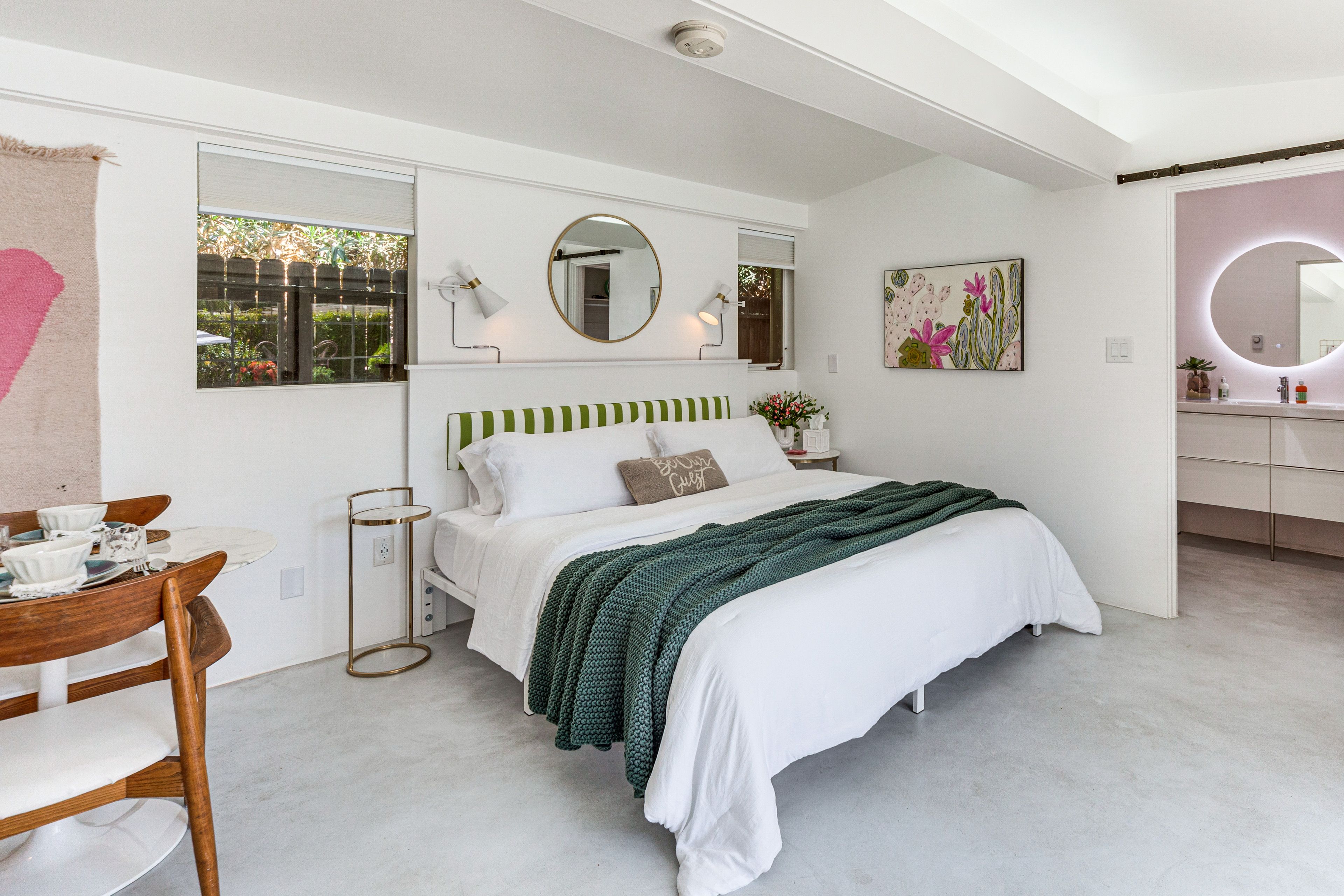 Sleeping Area | King Bed | Linens Provided | Smart TV