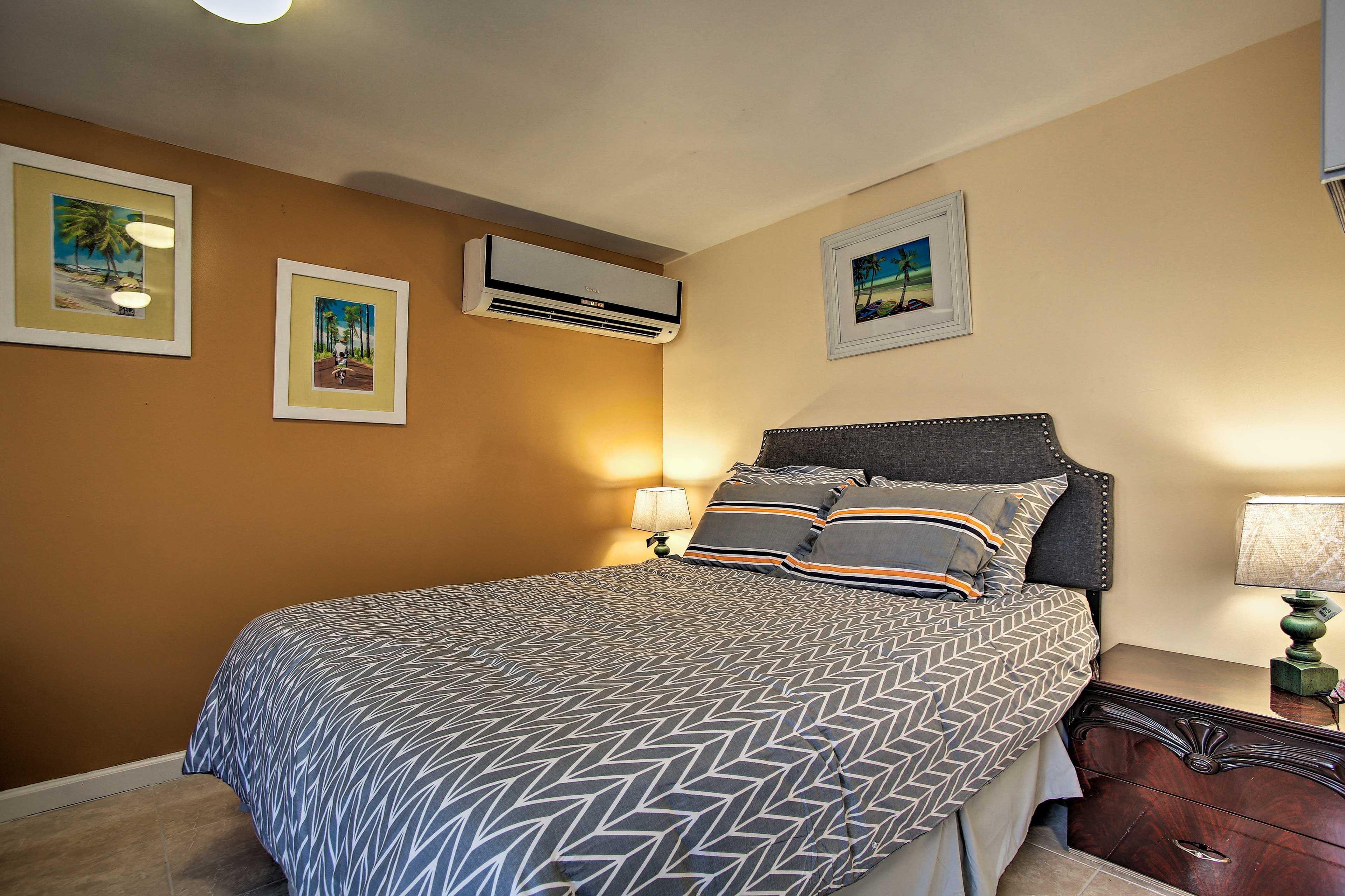 Lay in bed and utilize the wireless internet access to scroll your social media.