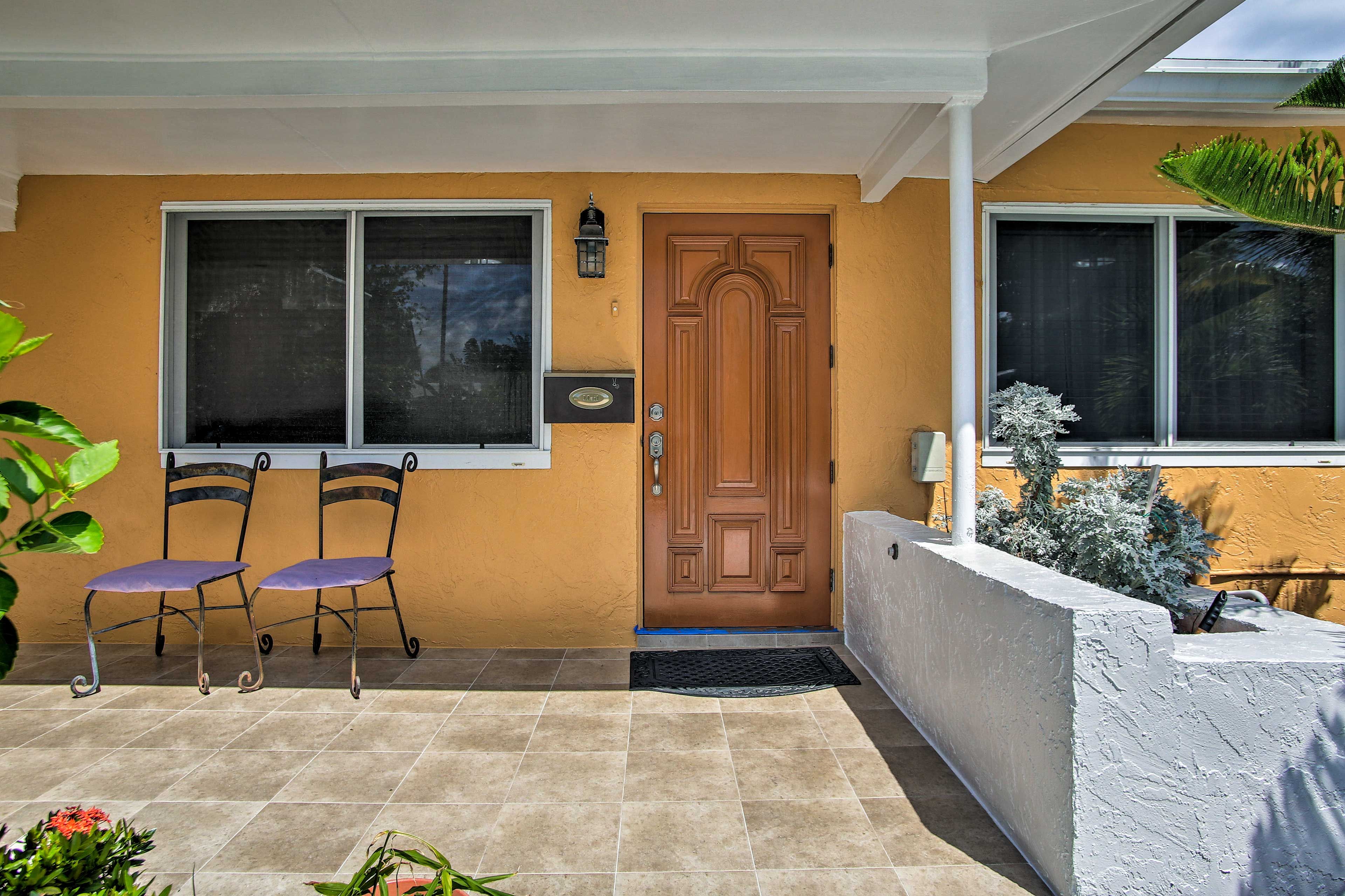 Sip your coffee on this patio space and soak up the sun.
