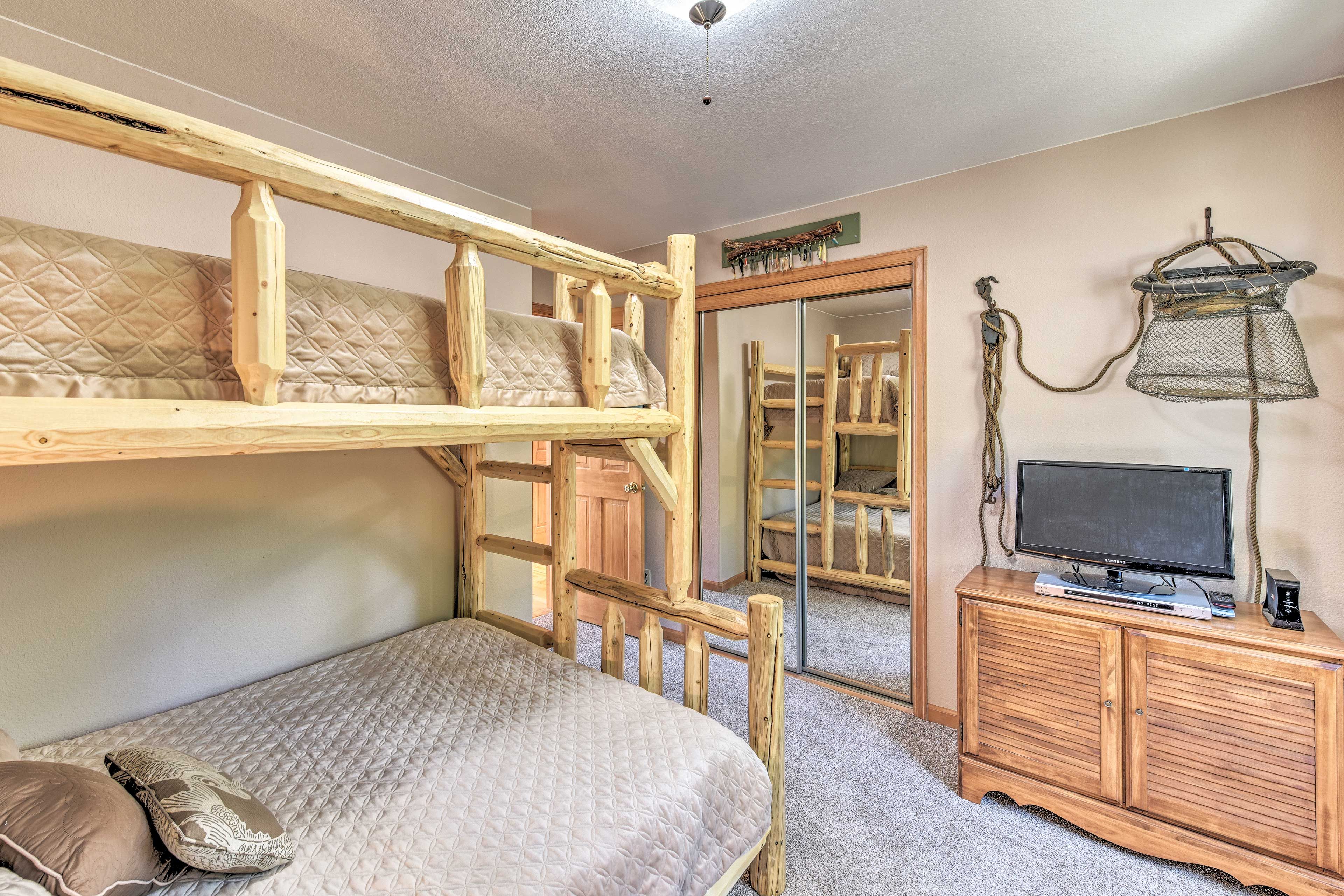 All of the bedrooms feature closet space and flat-screen TVs.