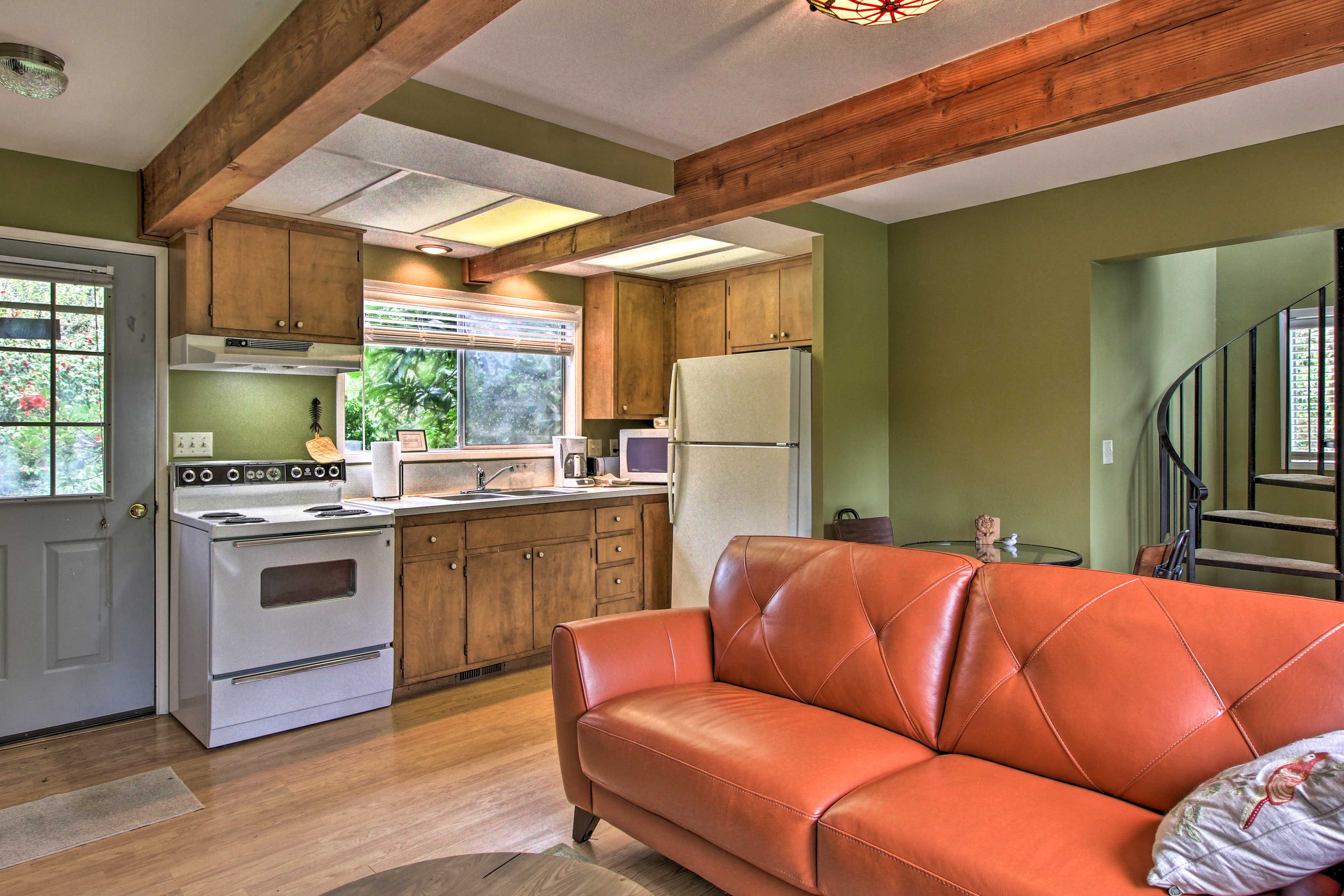 Easily jump from the couch to the kitchen to prepare meals.