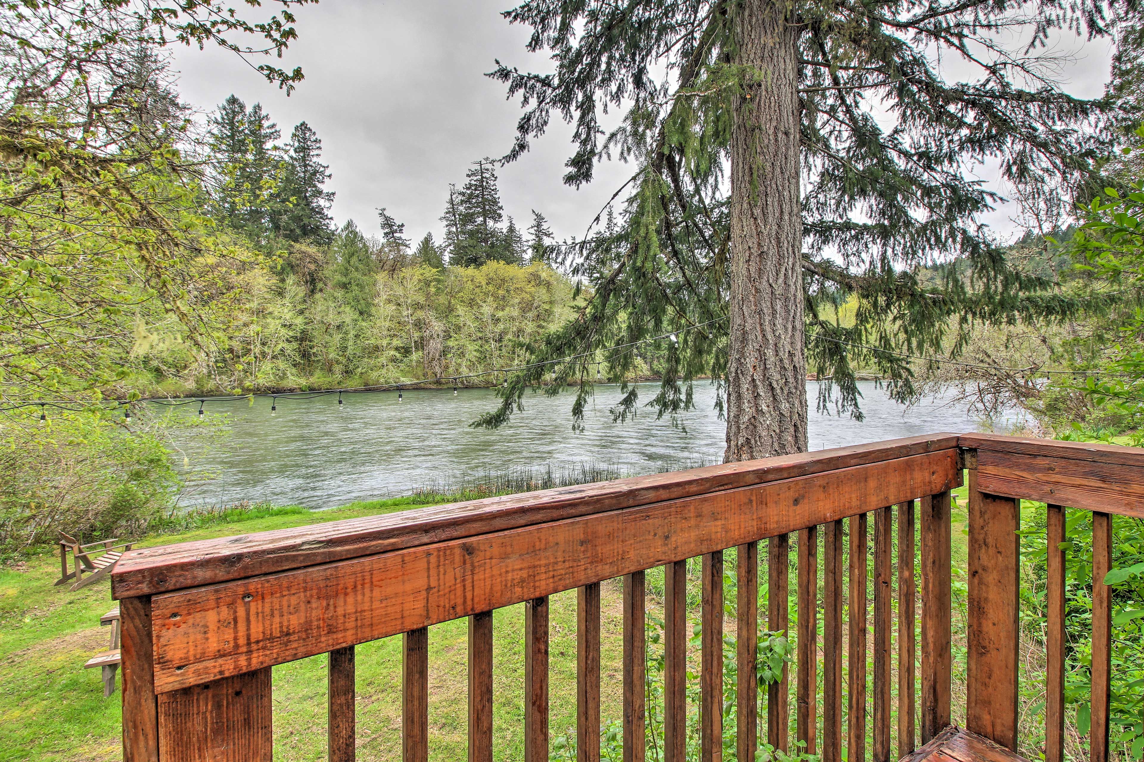 Grab your fishing gear and head down the deck to the water!