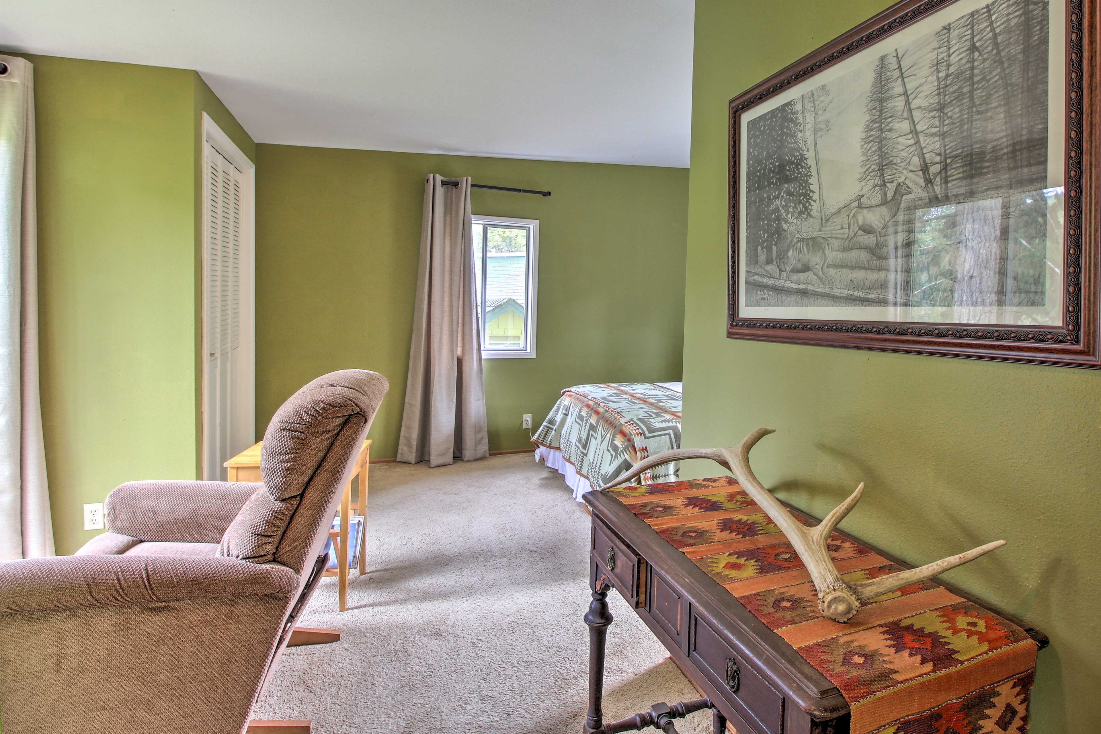 You'll love the rustic touches through the cabin.