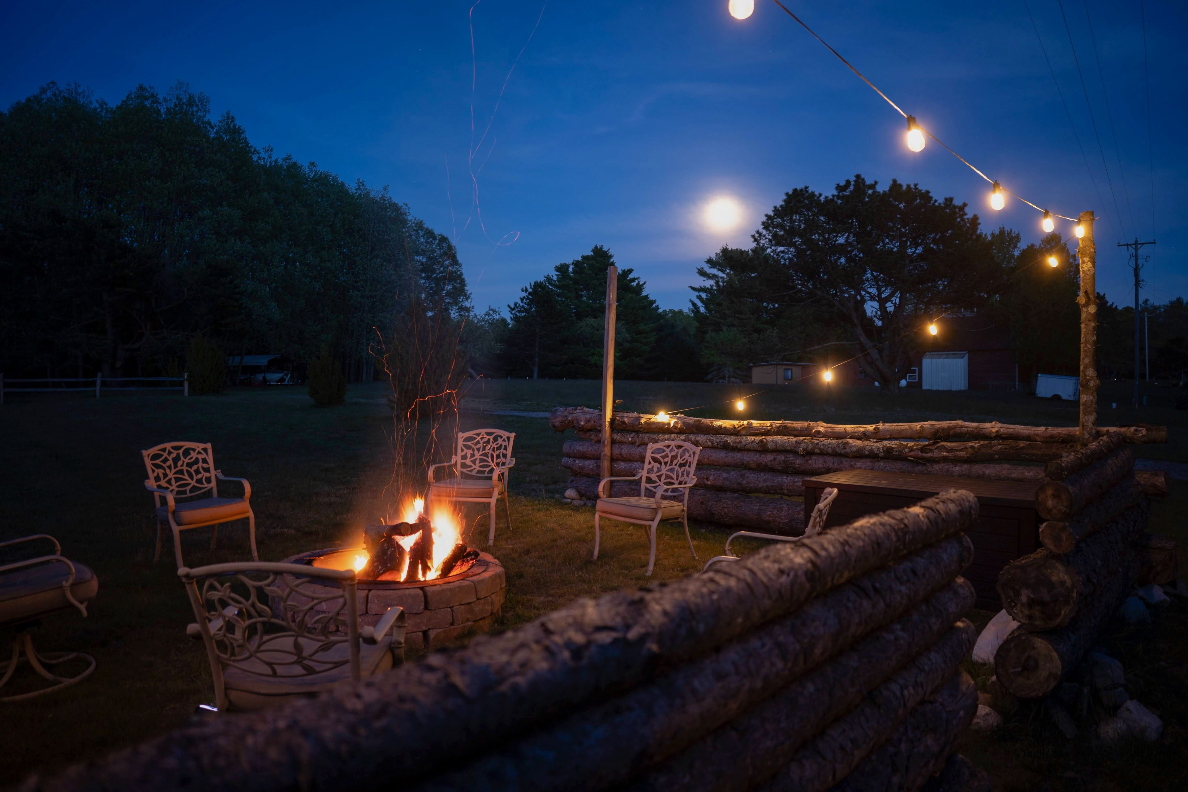 Fire Pit | Private Wooded Setting
