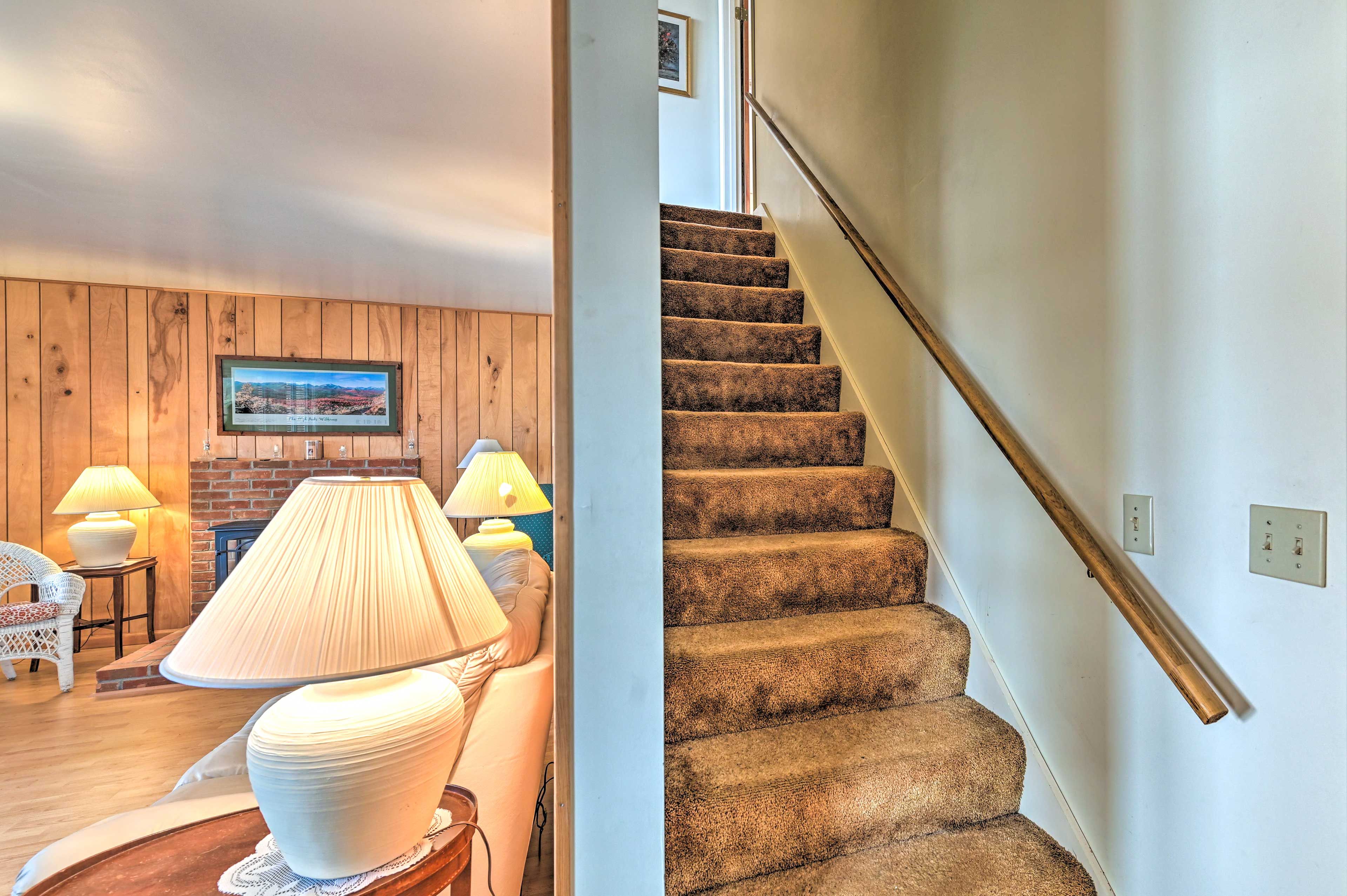 Hallway | Stairs Required to Access Both Bedrooms