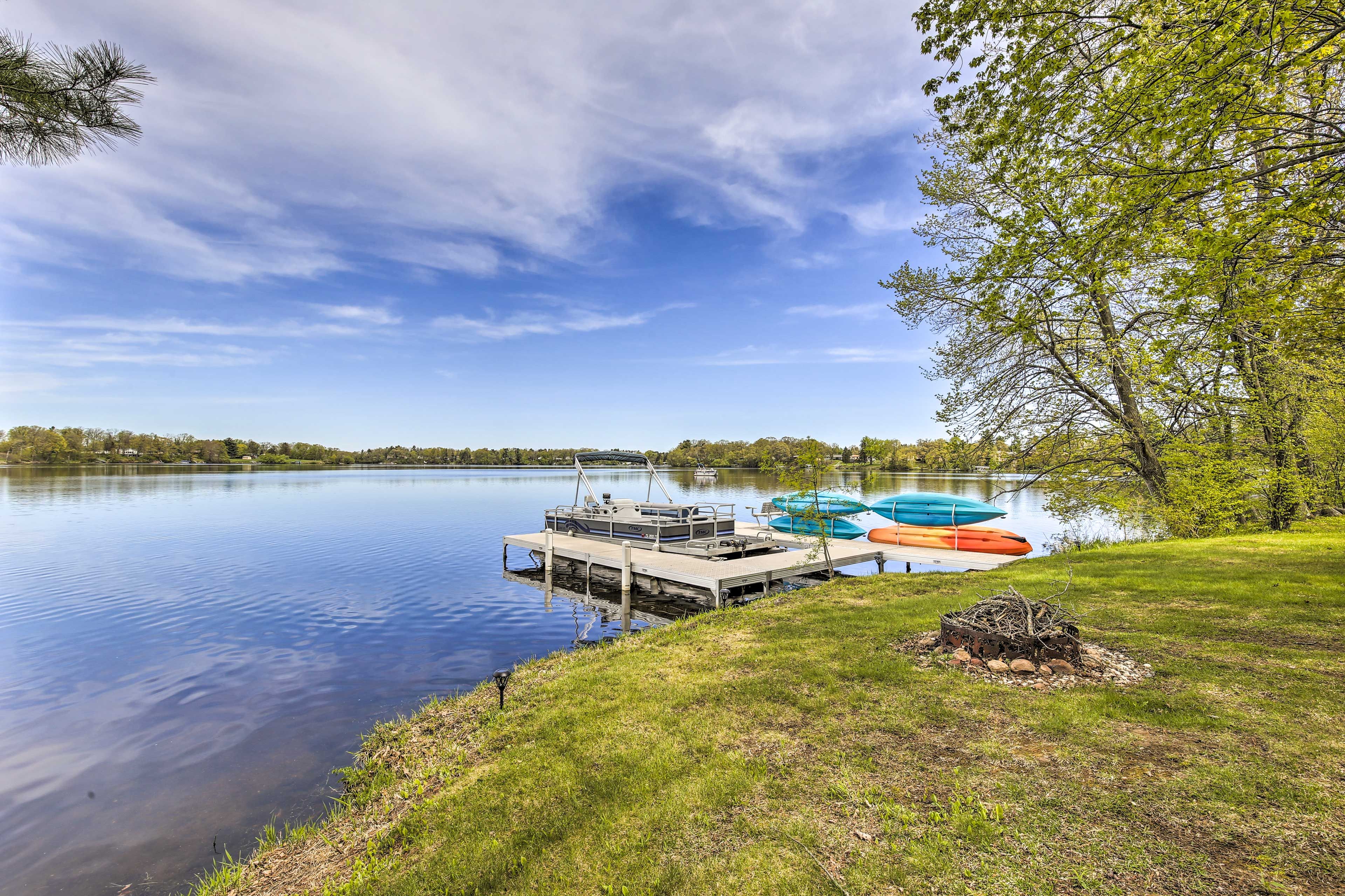 Rice Lake Vacation Rental | 3BR | 1BA | 1,500 Sq Ft | 2 Steps to Enter