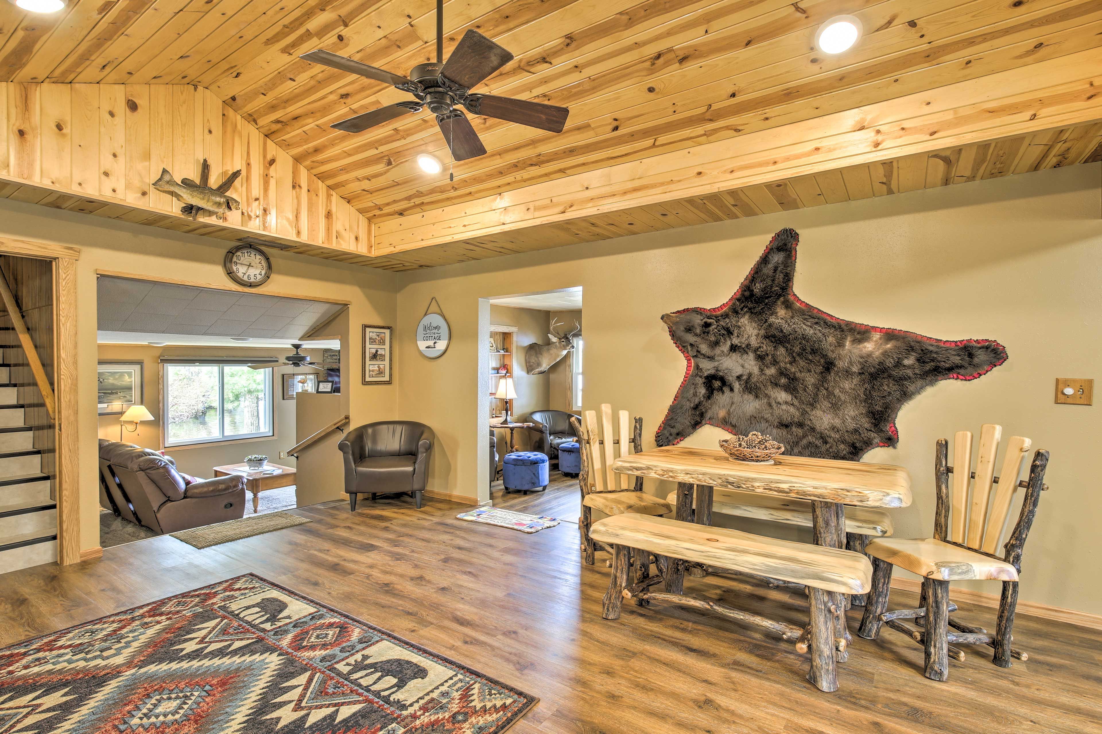 Dining Area | Main Level | Gas Fireplace