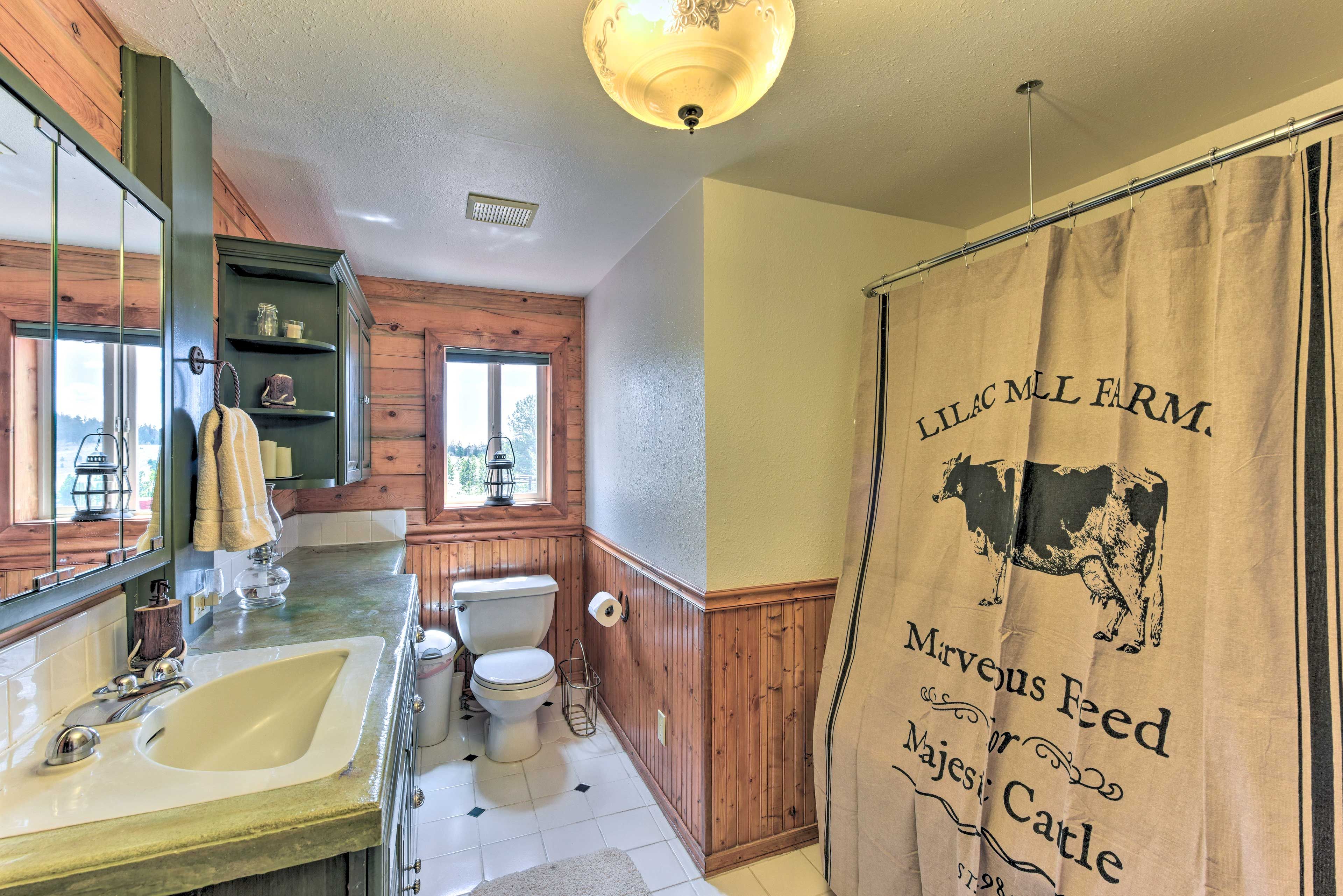 There is plenty of space for your toiletries.