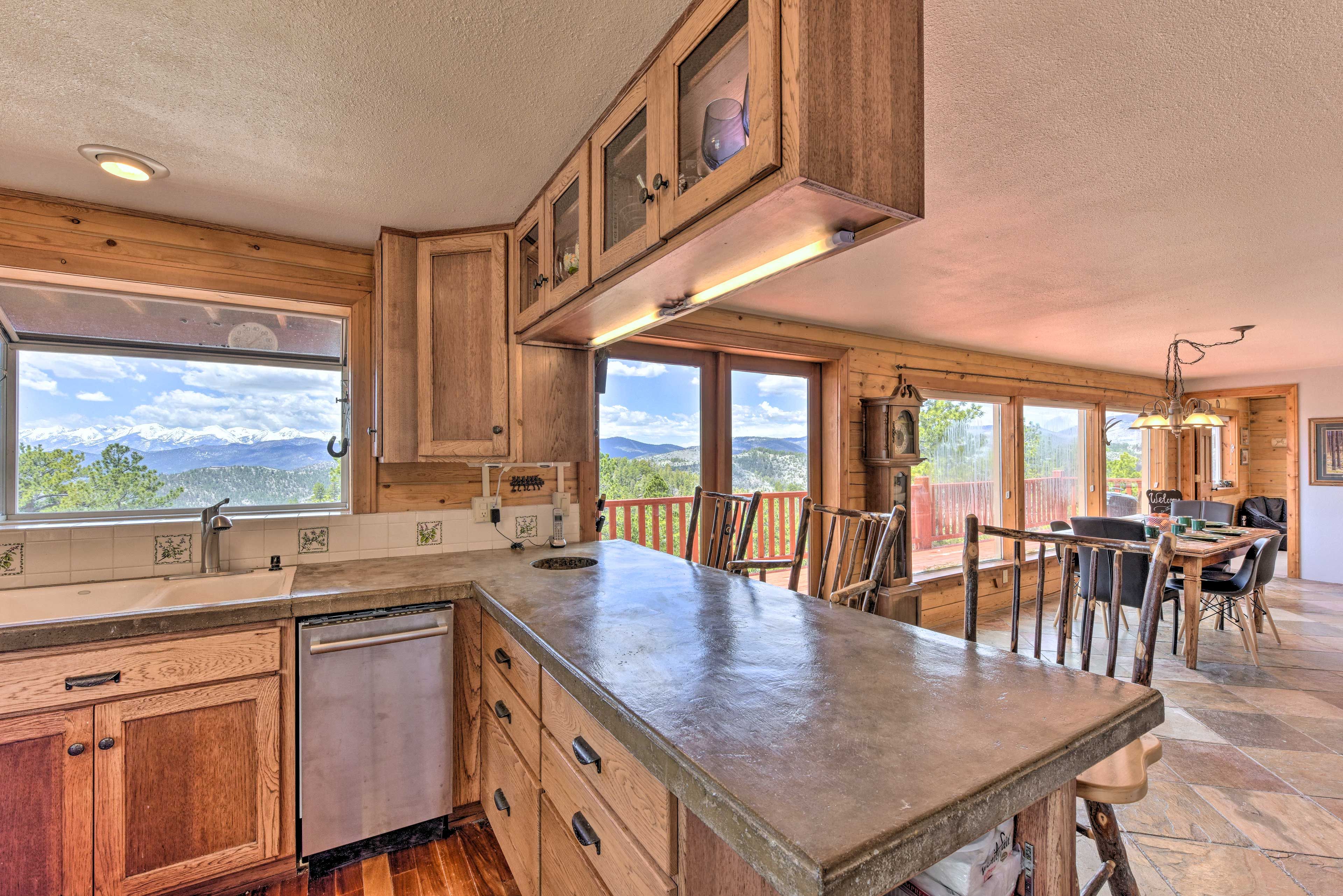 The dishwasher makes cleaning up easy each night!