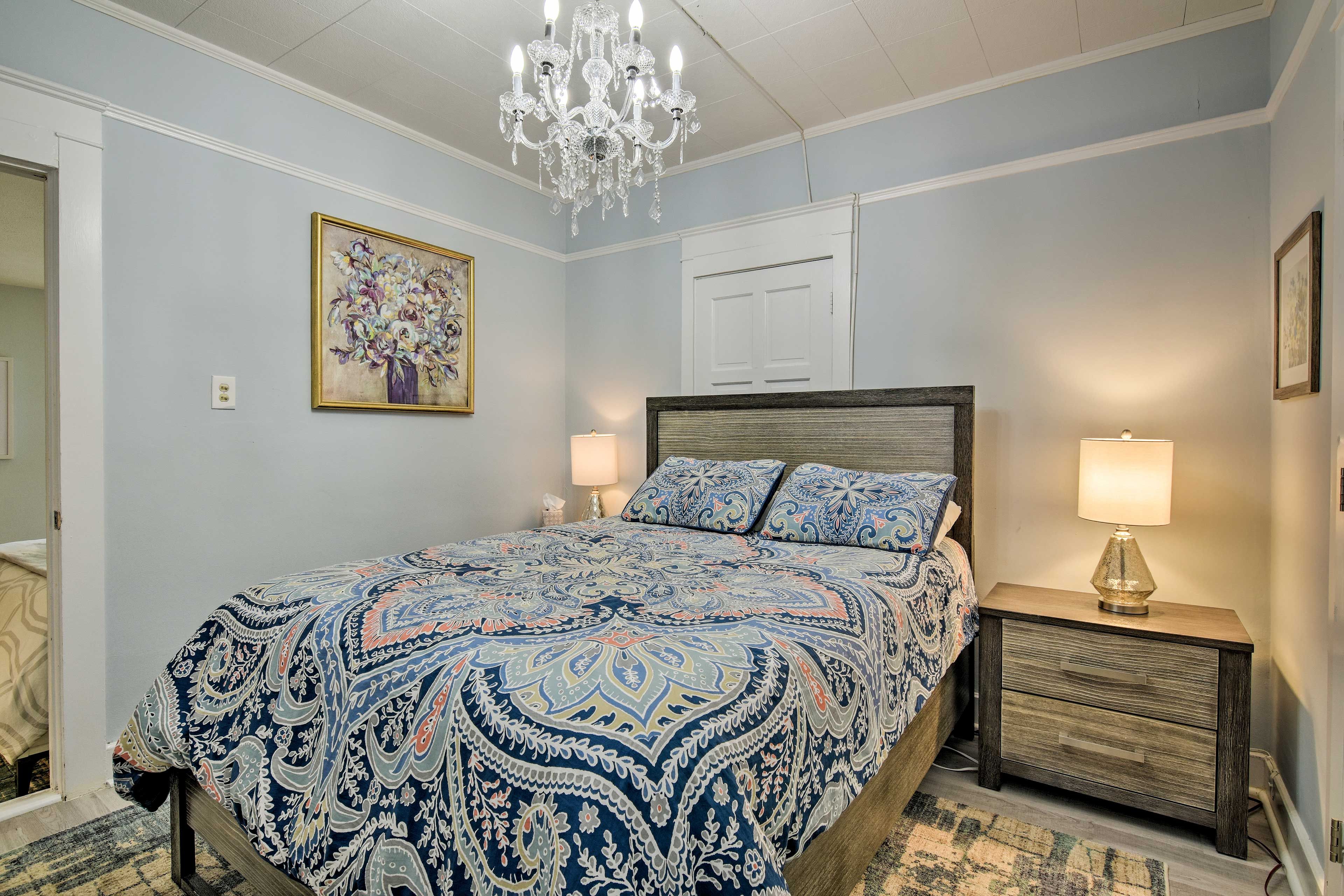 Sleep soundly in this bedroom.