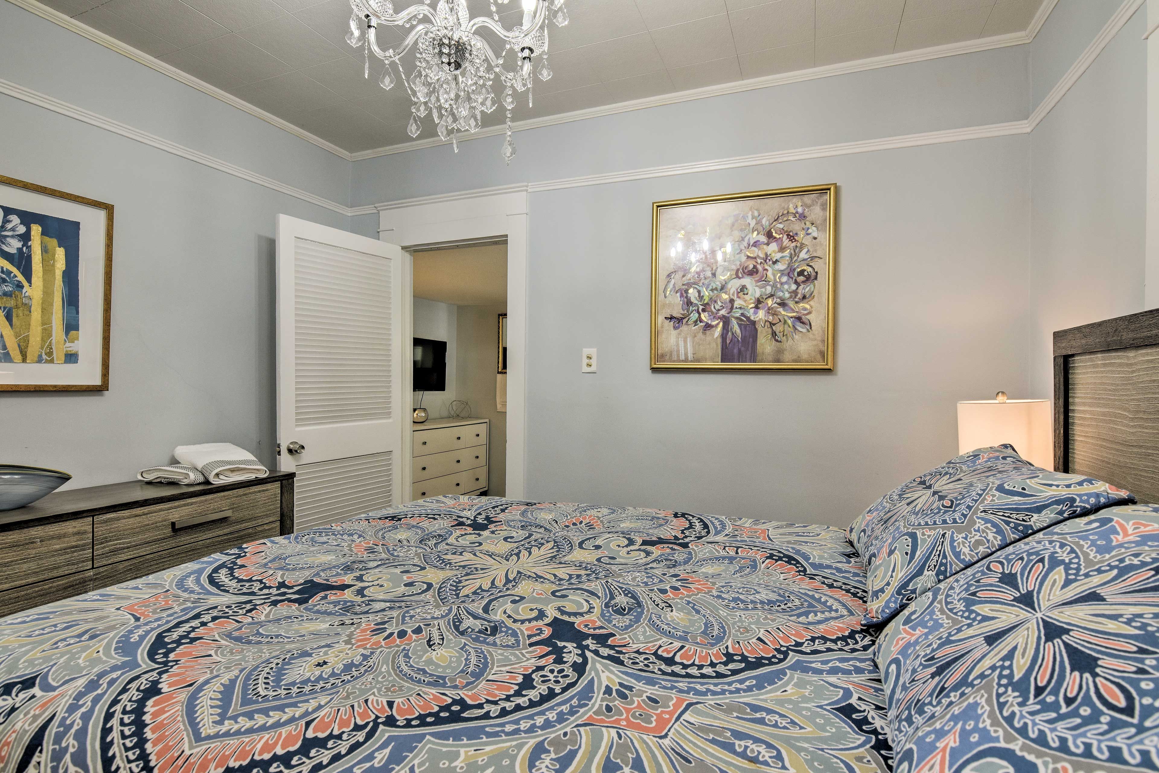 Two people will sleep well in this bed.