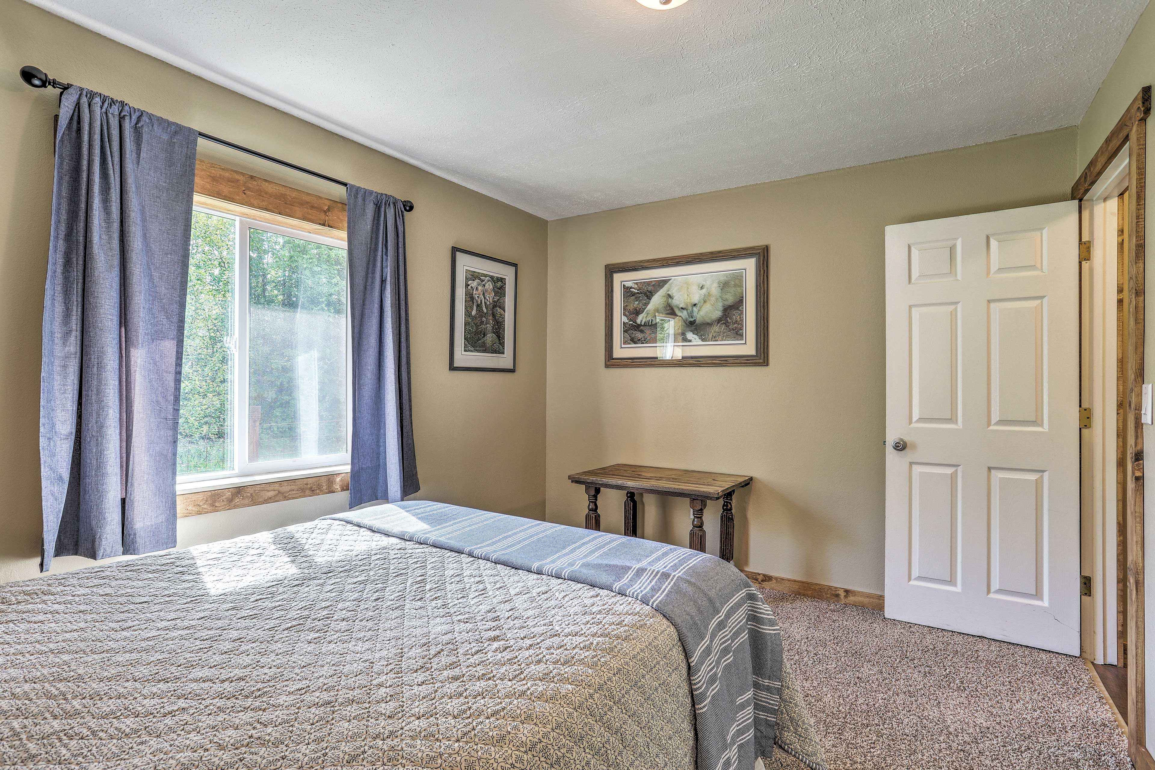 Crack open the window to let the fresh air drift in.