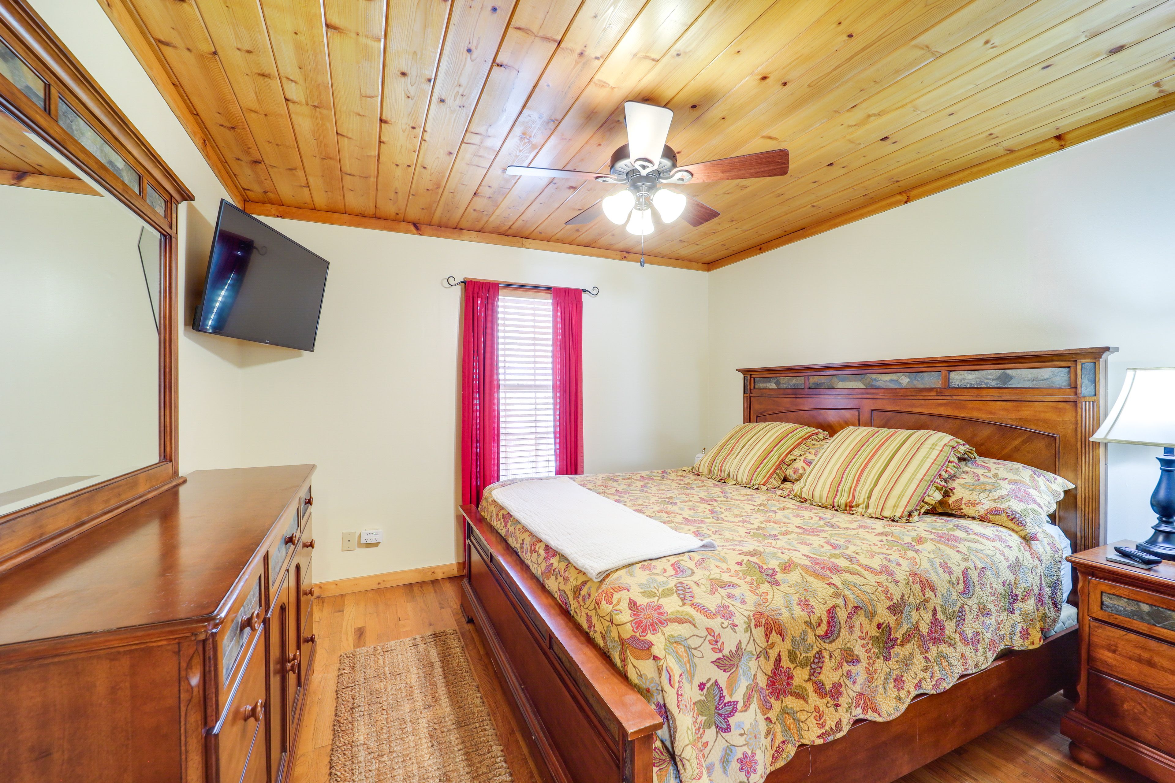 Bedroom 1 | California King Bed | Linens Provided | A/C Unit