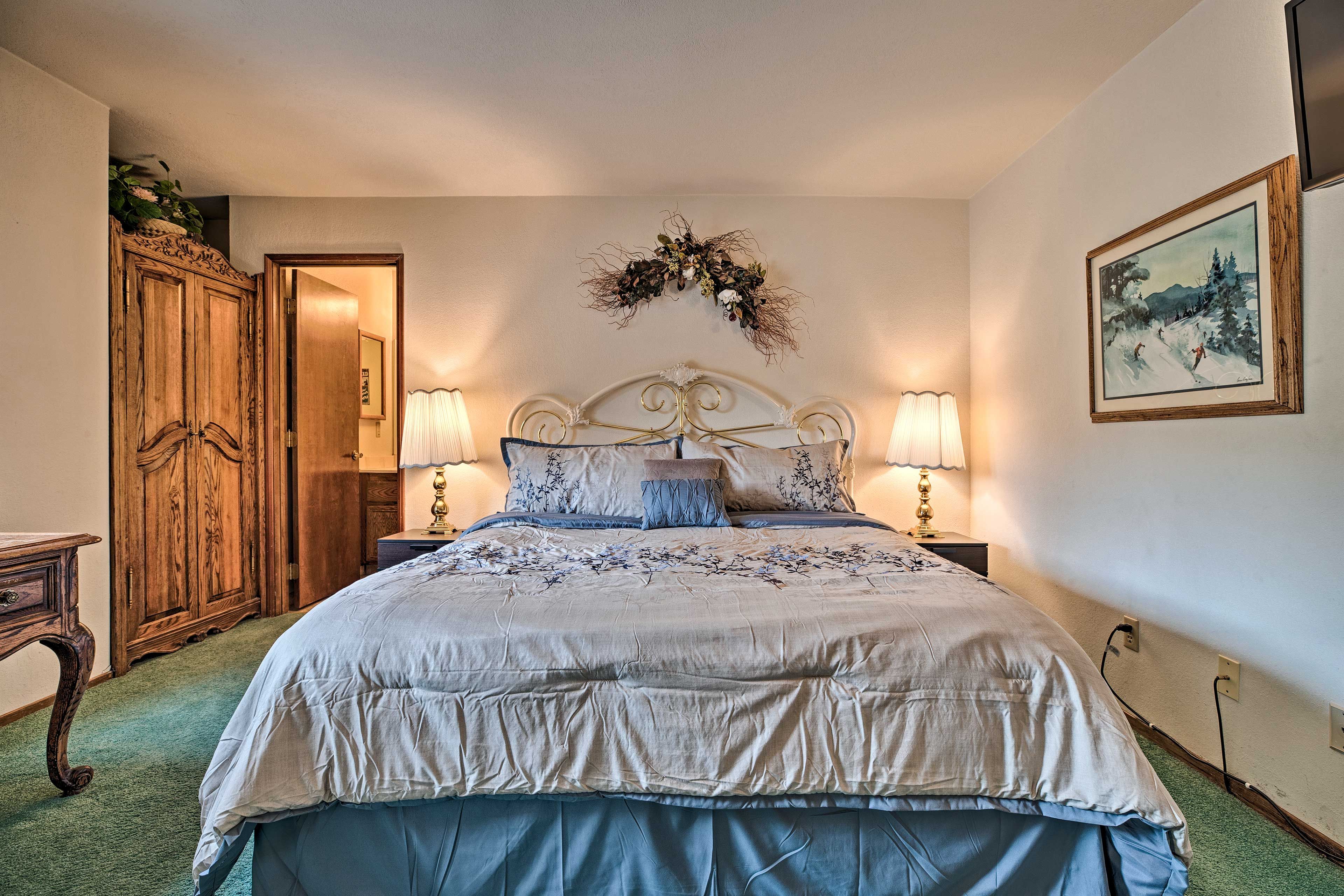 You'll wake up ready for a day of skiing.