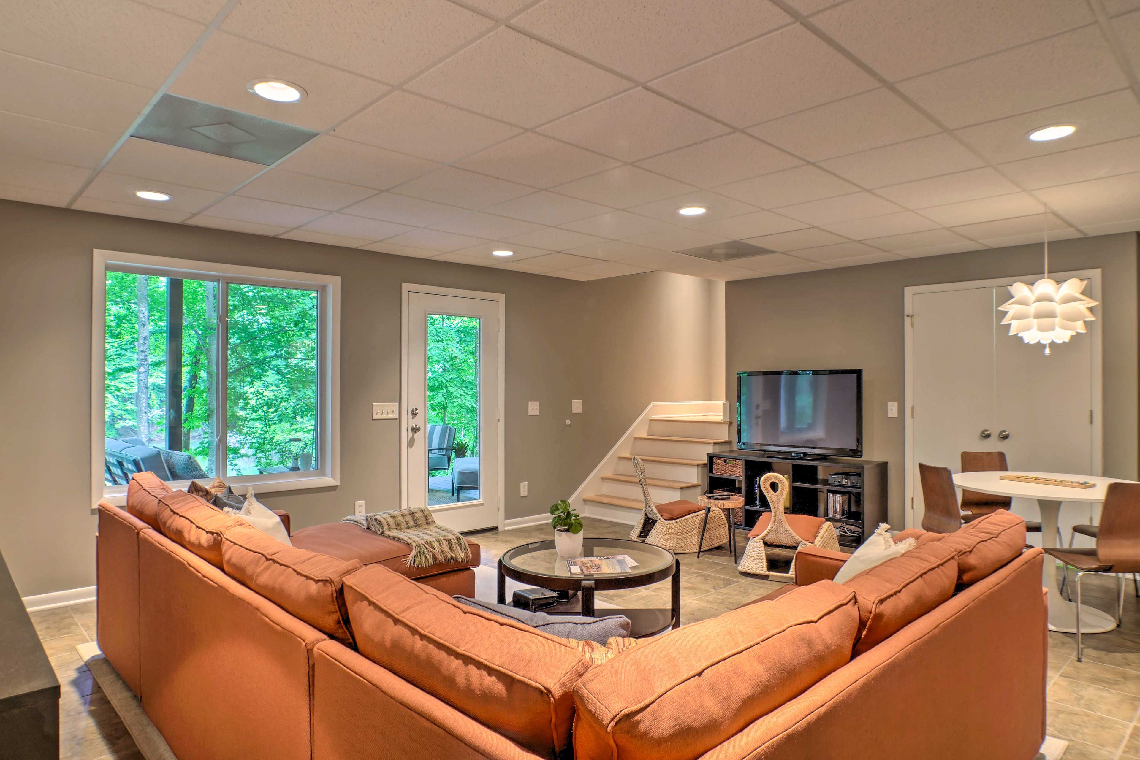 Downstairs Living Room | Xbox | Lower-Level Patio Access