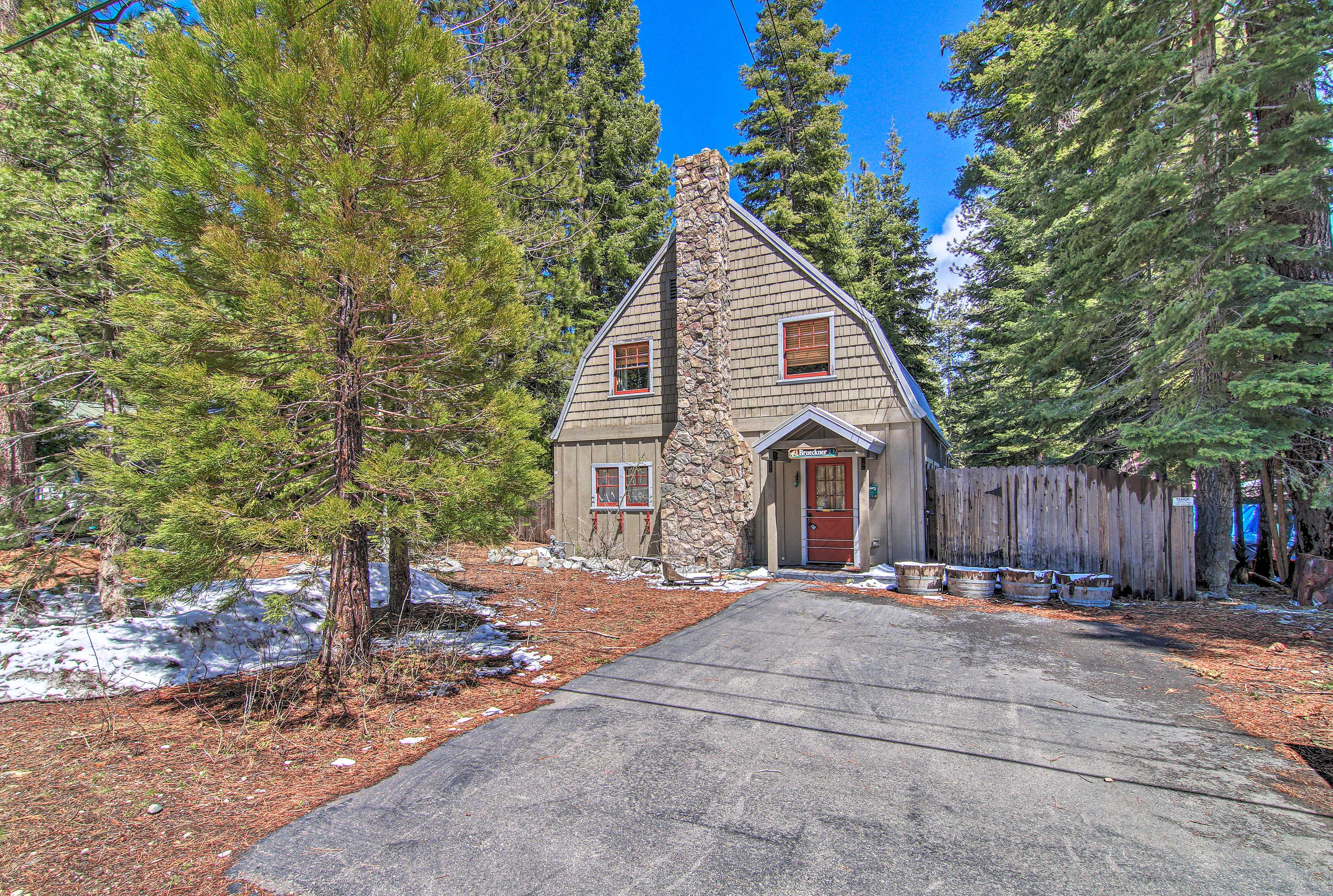 Lake Tahoe is less than a mile away!