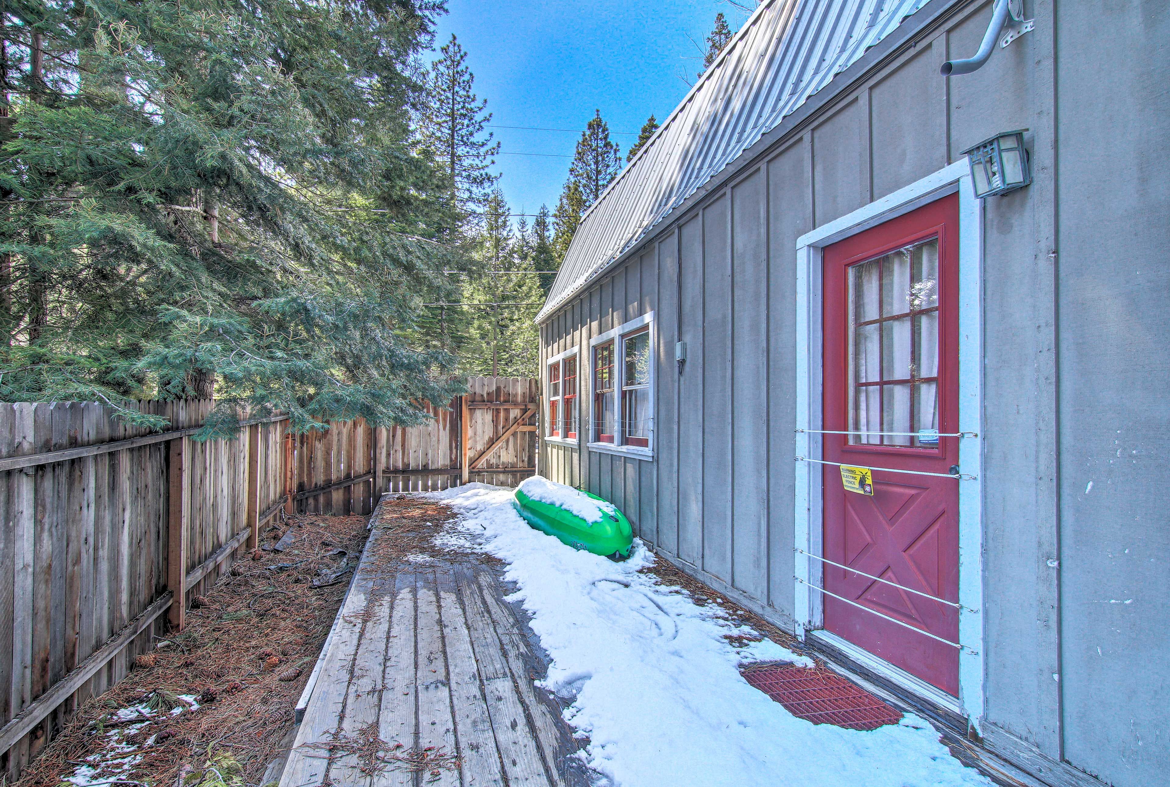 Step outside to breath in the fresh air!