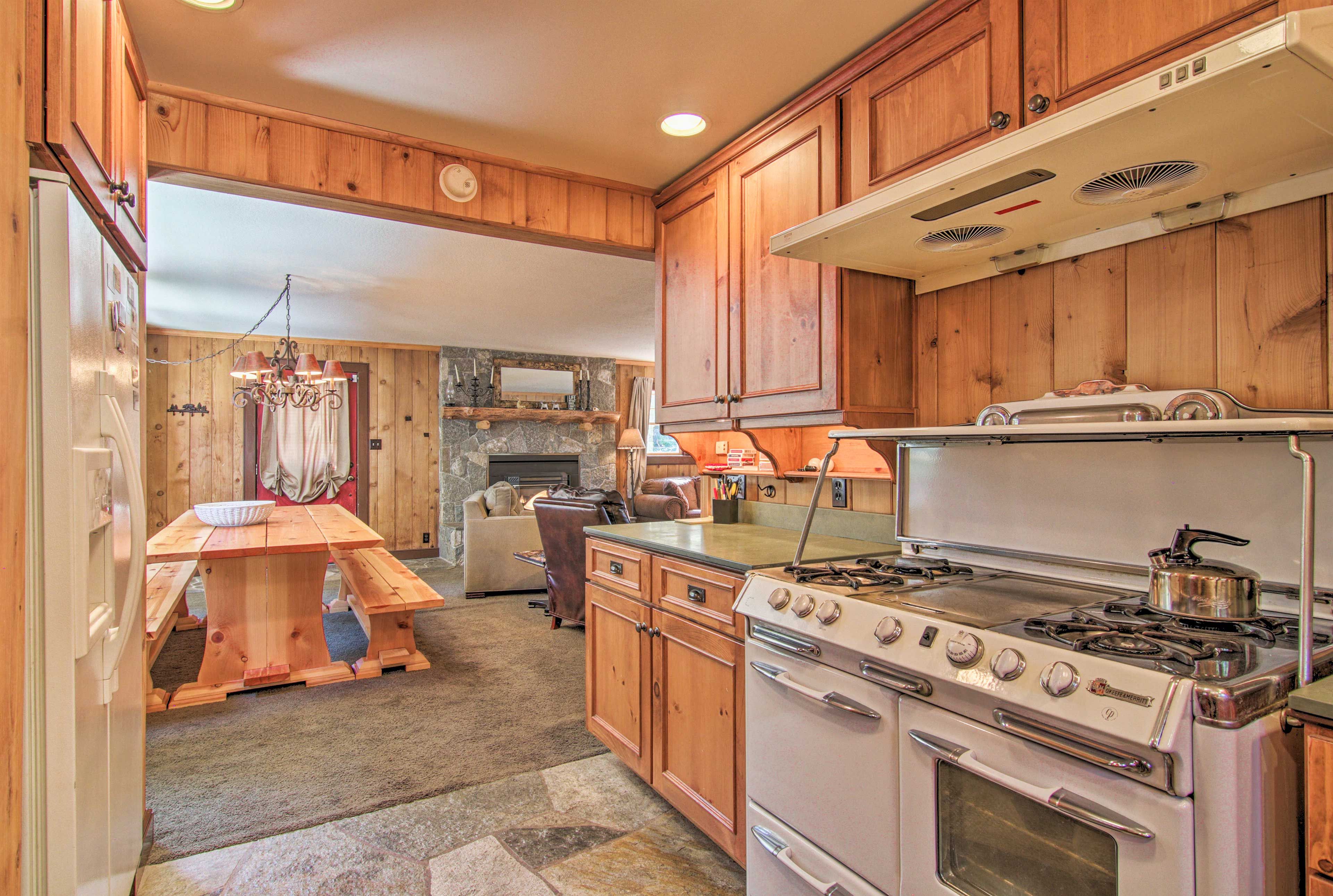 Skip the restaurant bill by cooking in the kitchen.
