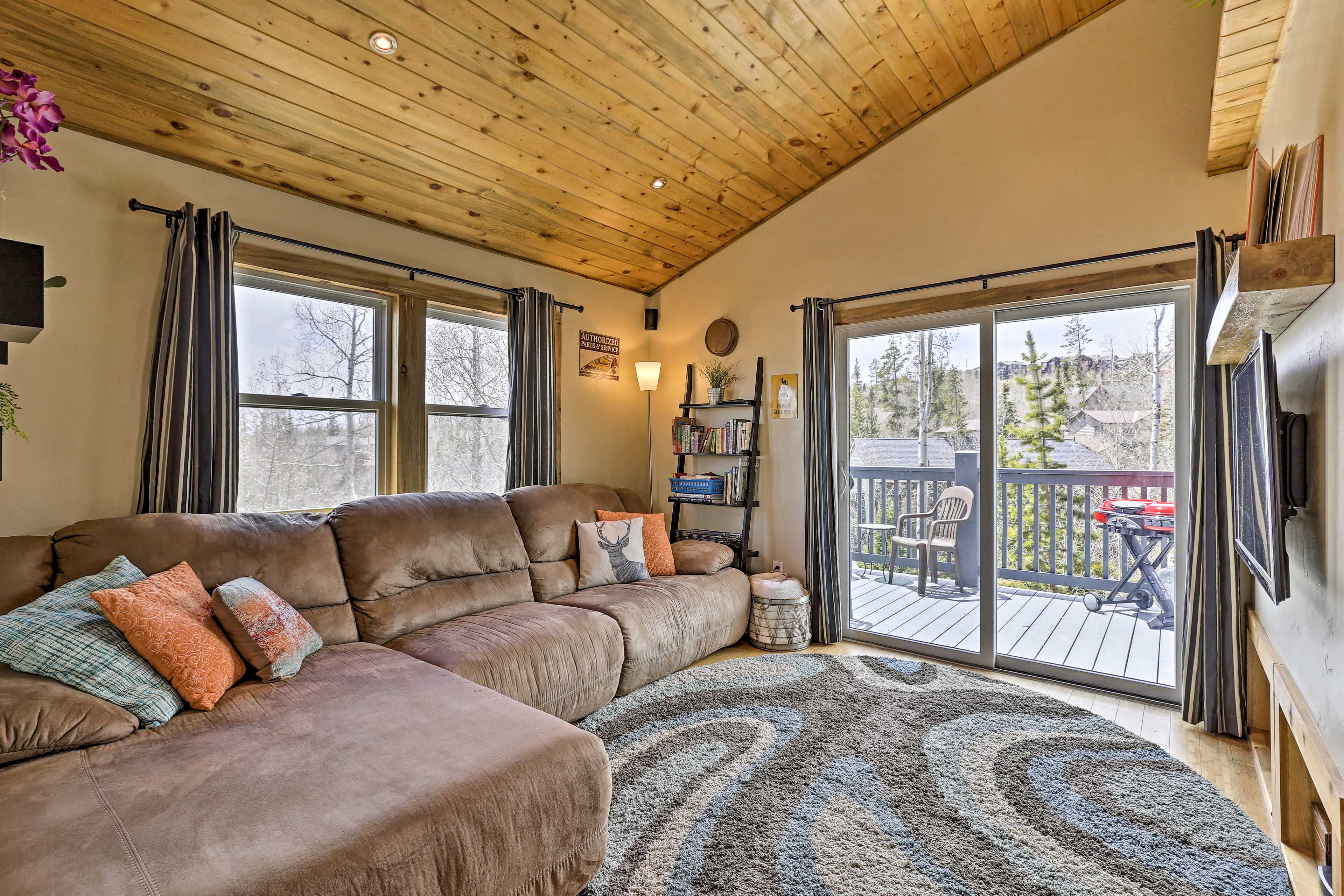 Vaulted ceilings and beautiful views complete this Silverthorne home.