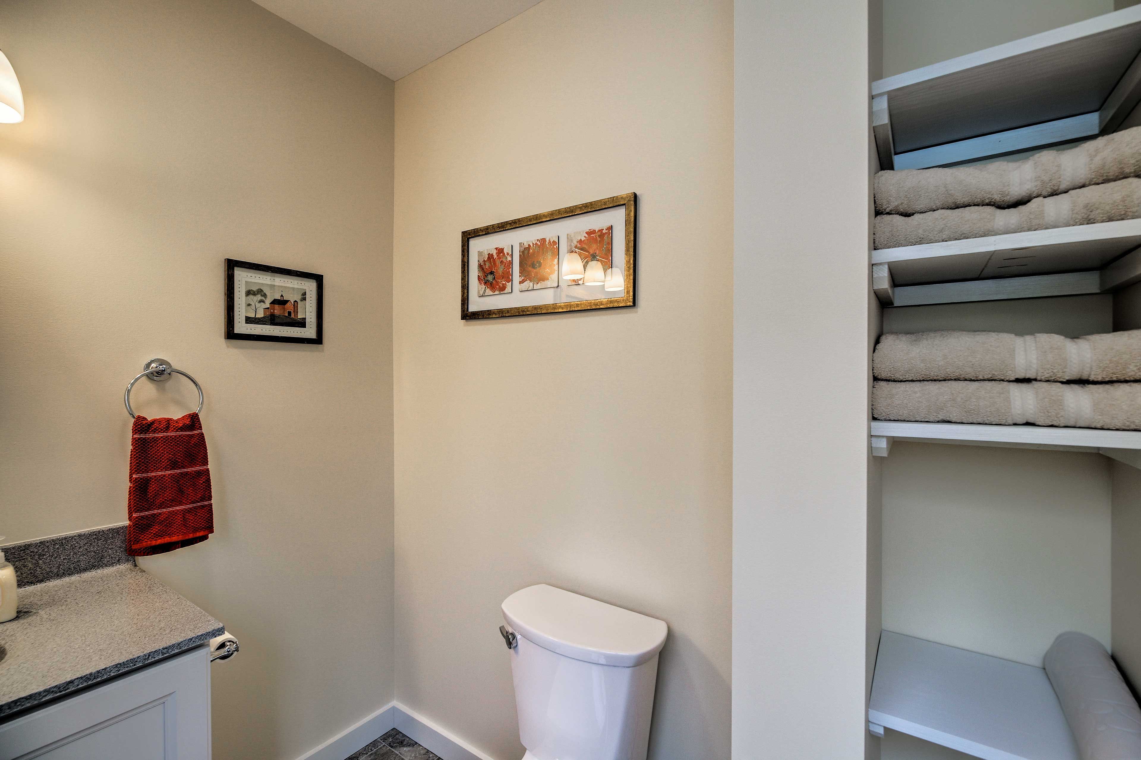 Complimentary towels add convenience to your stay.