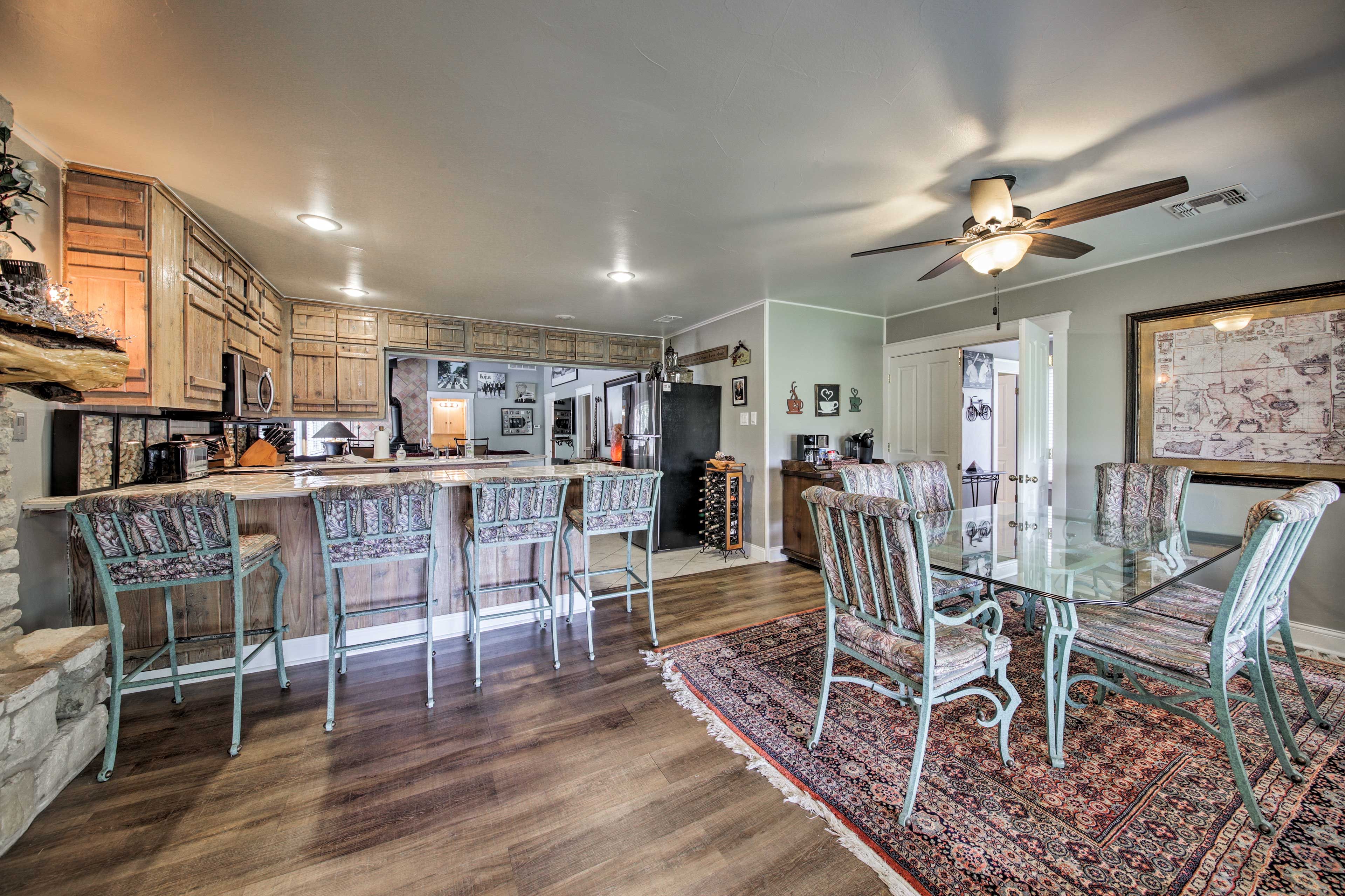 Pull up a chair at the dining room table and enjoy your home-cooked meal!