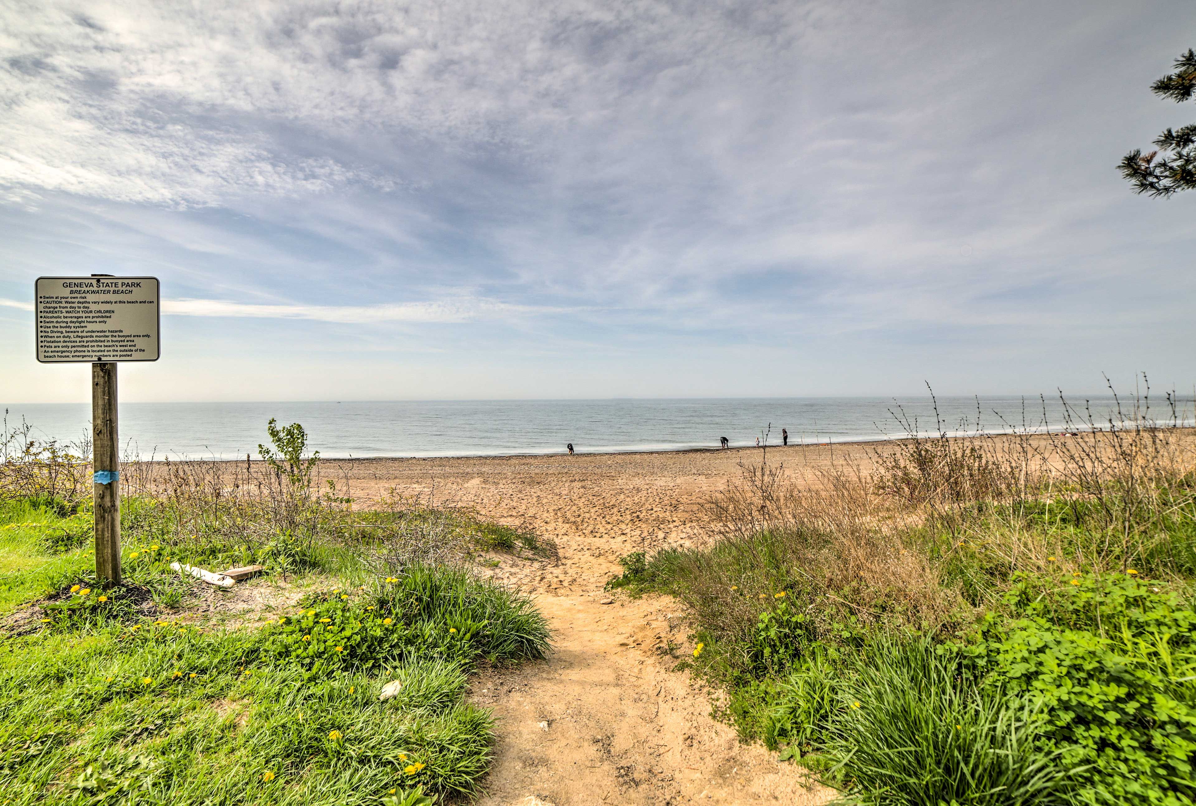 Head just a few miles to the beach.