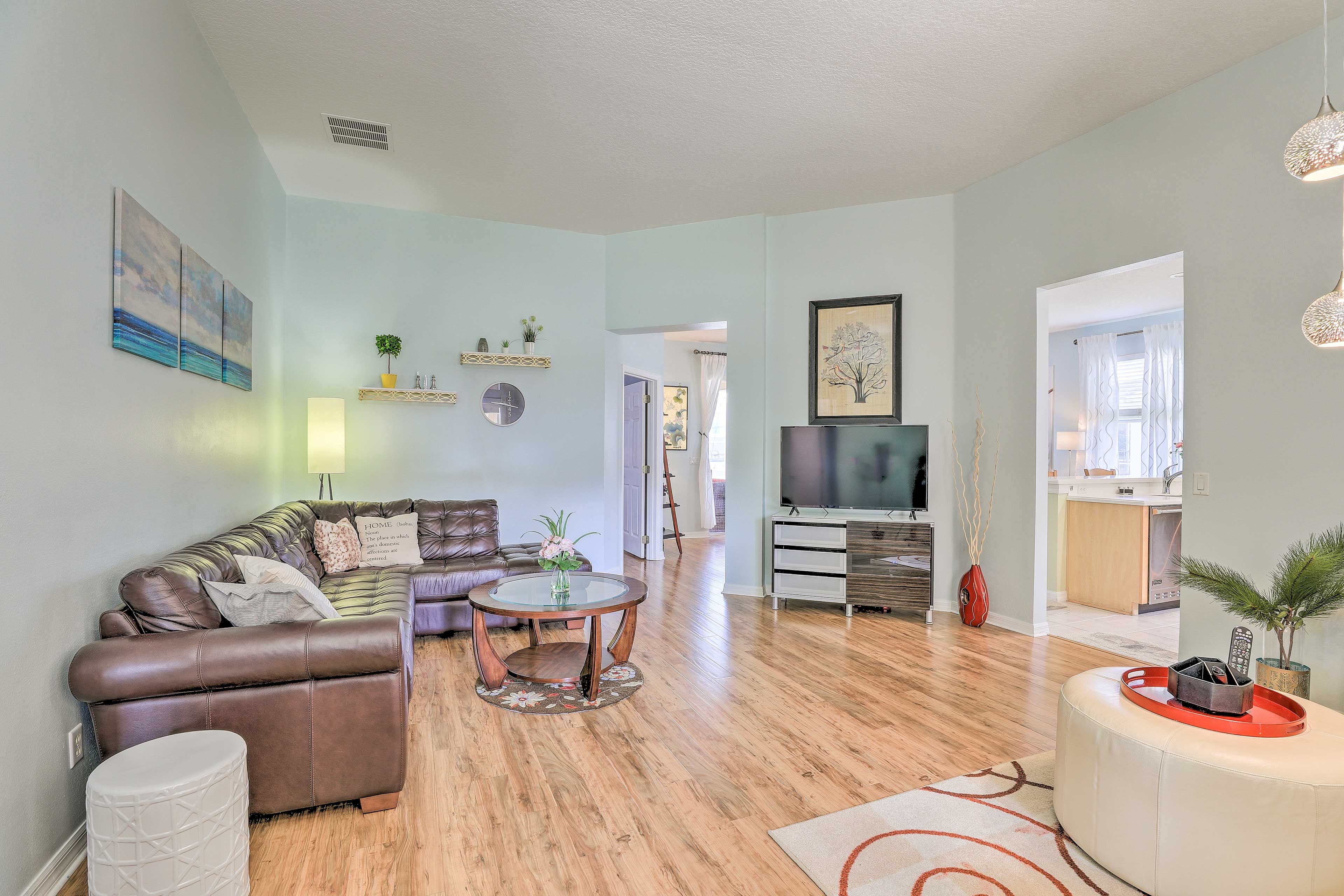 There are 3 bedrooms, 2 bathrooms, and space for 6 travelers!