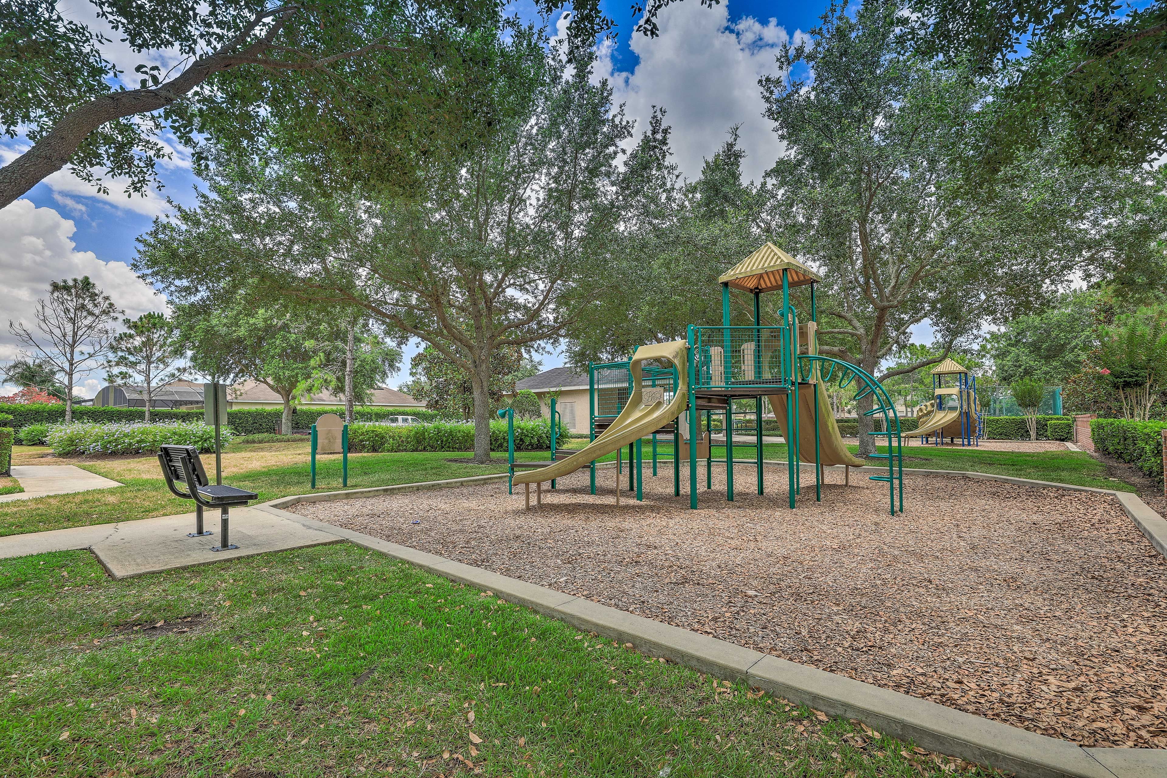The kids will love playing on the playground.