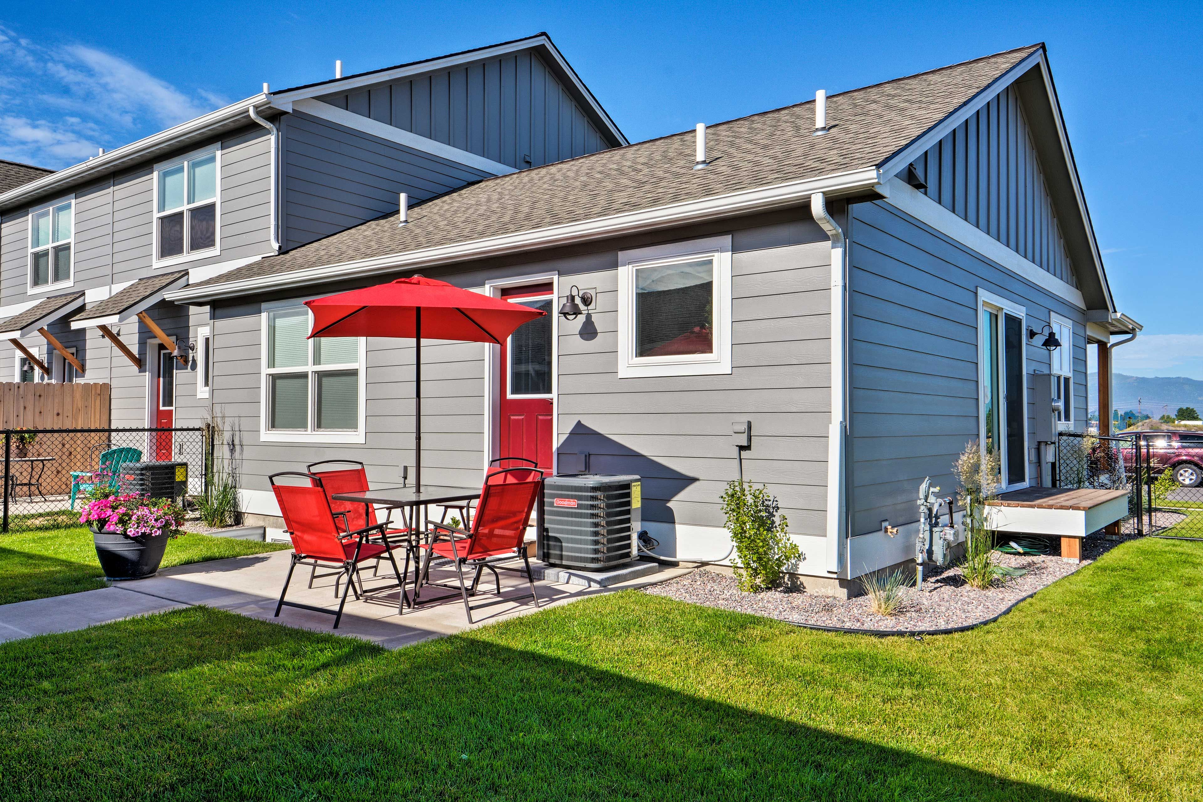 Soak up the sun on the patio of this vacation rental!