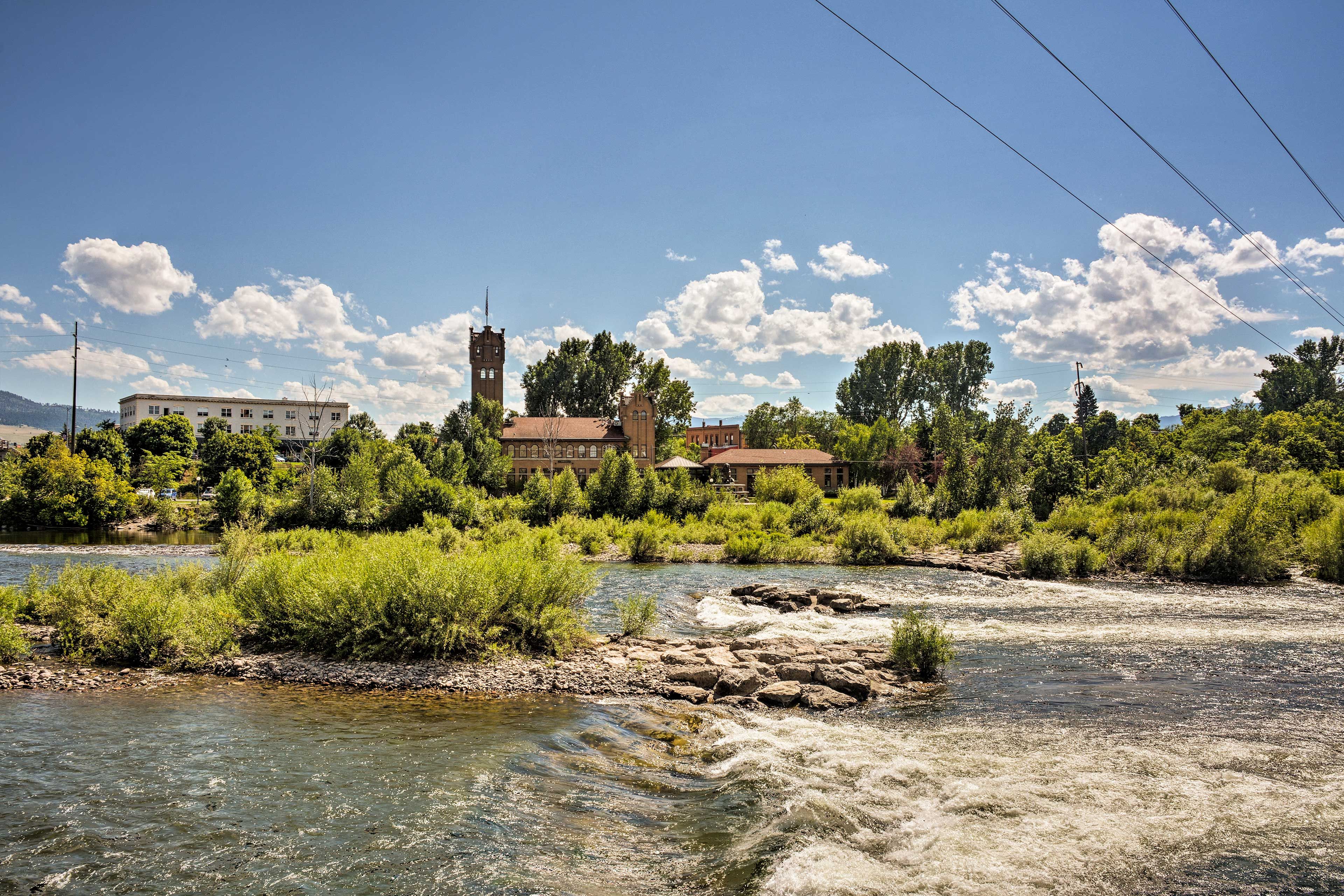Check out the shops and restaurants that run along the Clark Fork River!