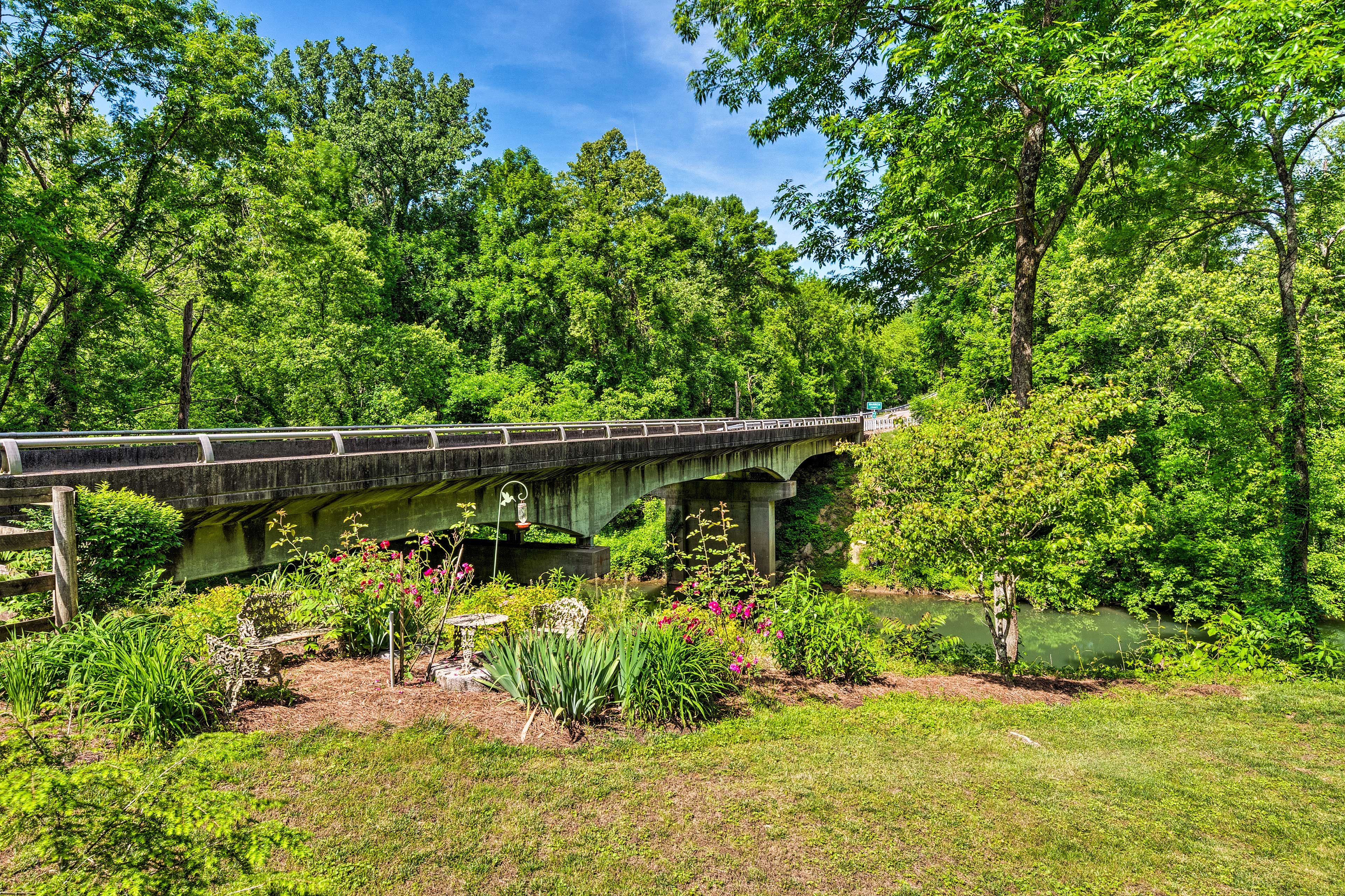 A scenic road leads you to your home-away-from-home.